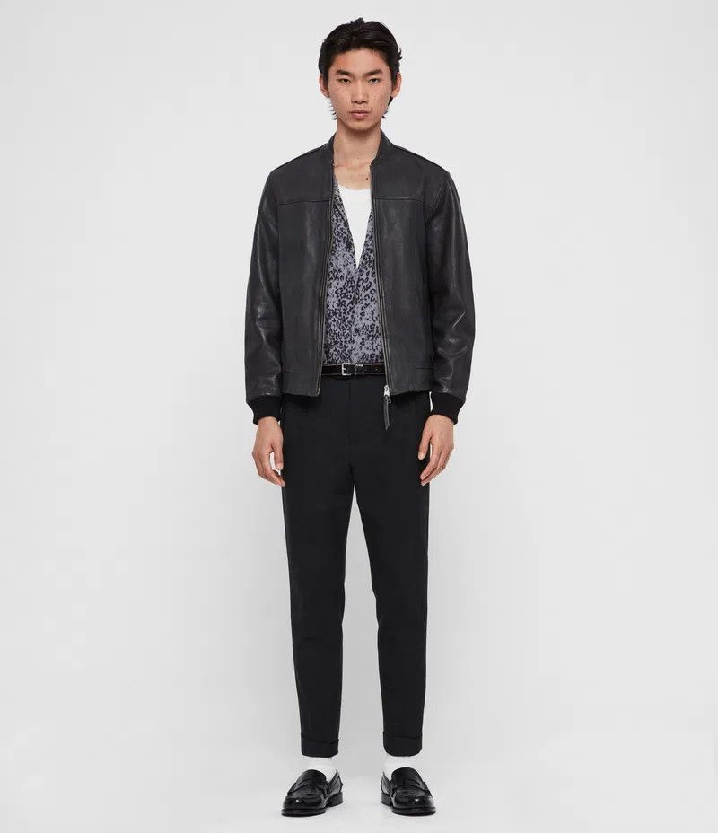 Allsaints Men's Allsaints Marsh Leather Jacket Size US S / EU 44-46 / 1 - 7 Thumbnail
