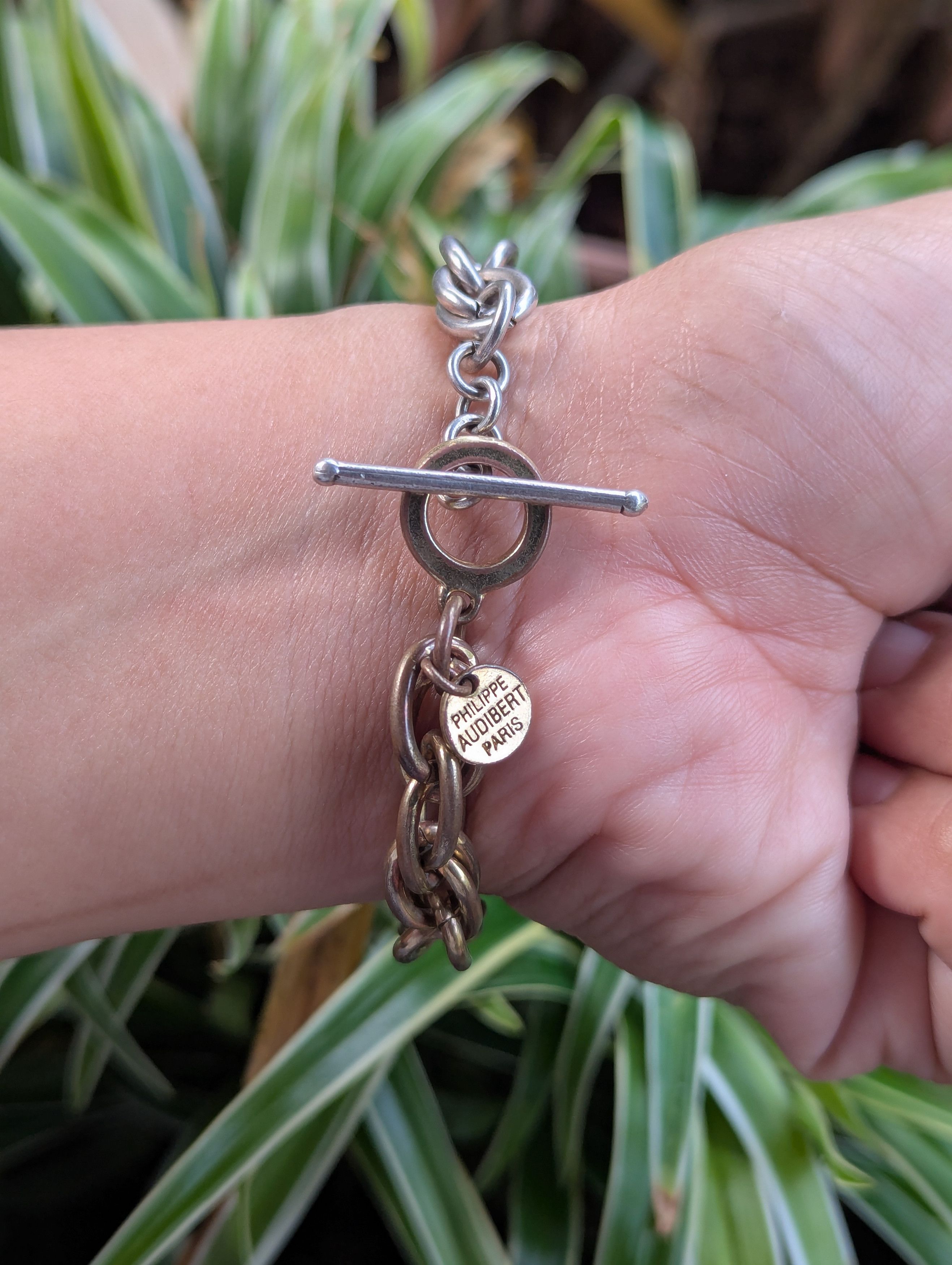 Jewelry Philippe Audibert Paris Twist Rope Chain Bracelet 2 Tone Size ONE SIZE - 3 Thumbnail