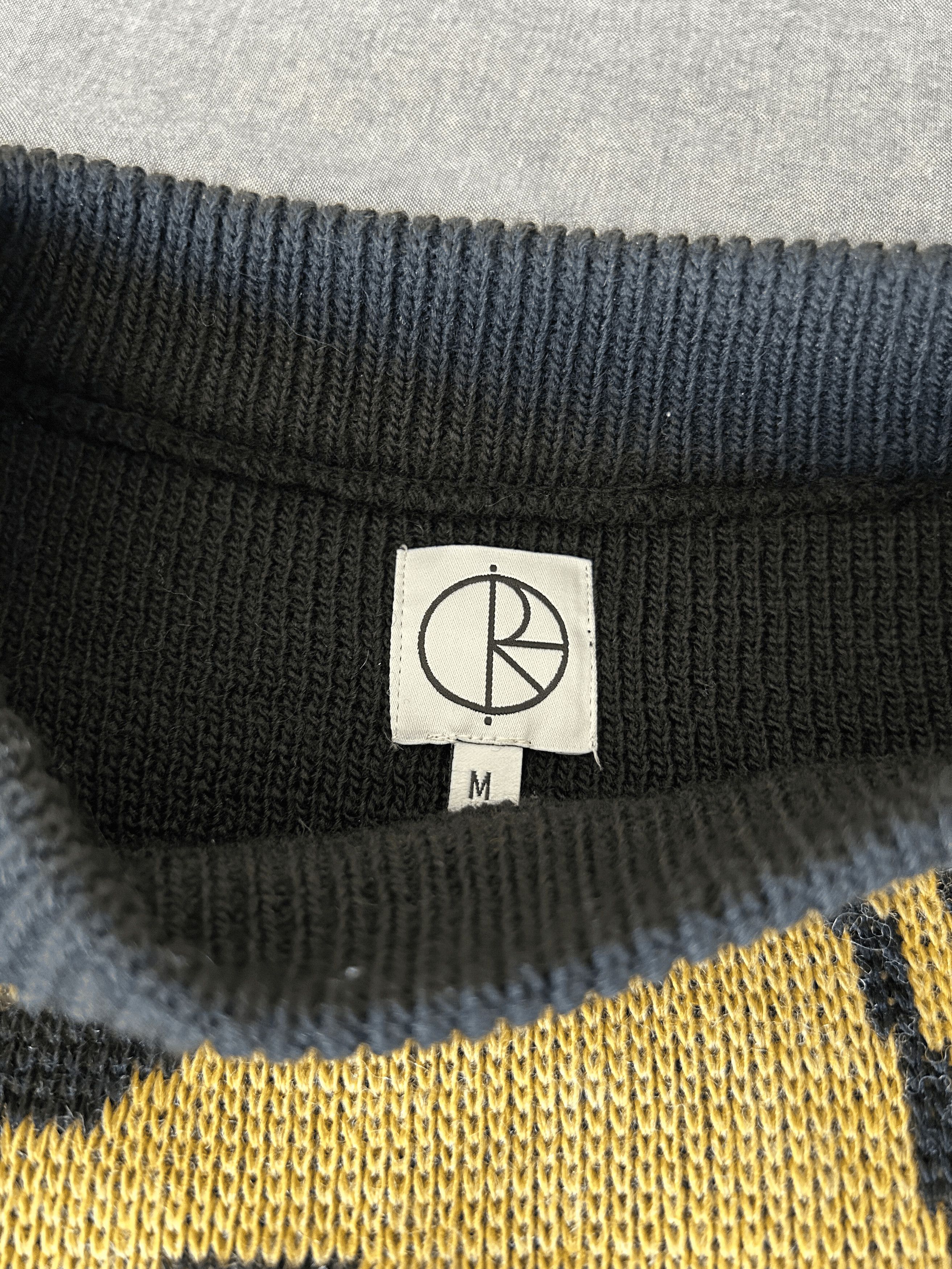 Polar Skate Co. [Polar Skate] EMILE KNIT SWEATER (BLACK/YELLOW) Size US M / EU 48-50 / 2 - 5 Thumbnail