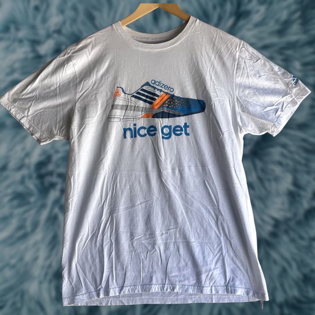 Adidas Adidas The Go-To Tee Mens L White Logo Graphic T-Shirt Size US L / EU 52-54 / 3 - 1 Thumbnail