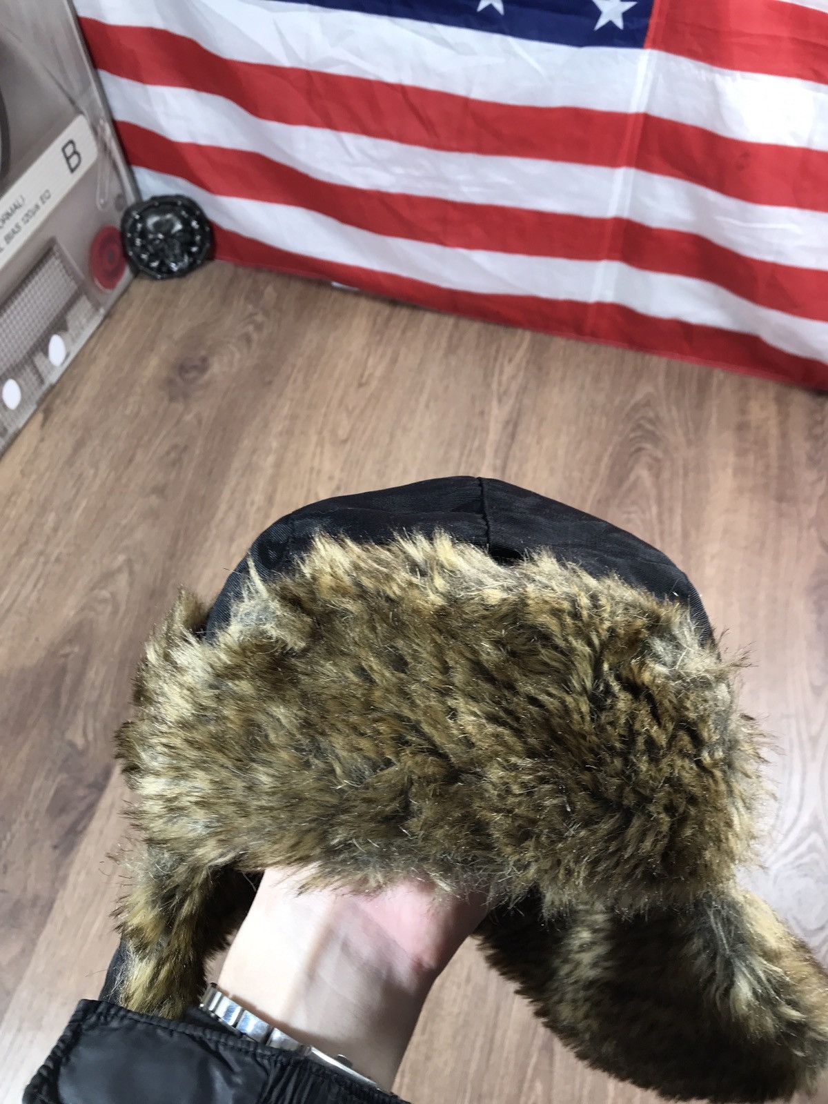 Hysteric Glamour × Japanese Brand Vintage Y2K Fuzzy Ushanka Hat Size ONE SIZE - 6 Thumbnail