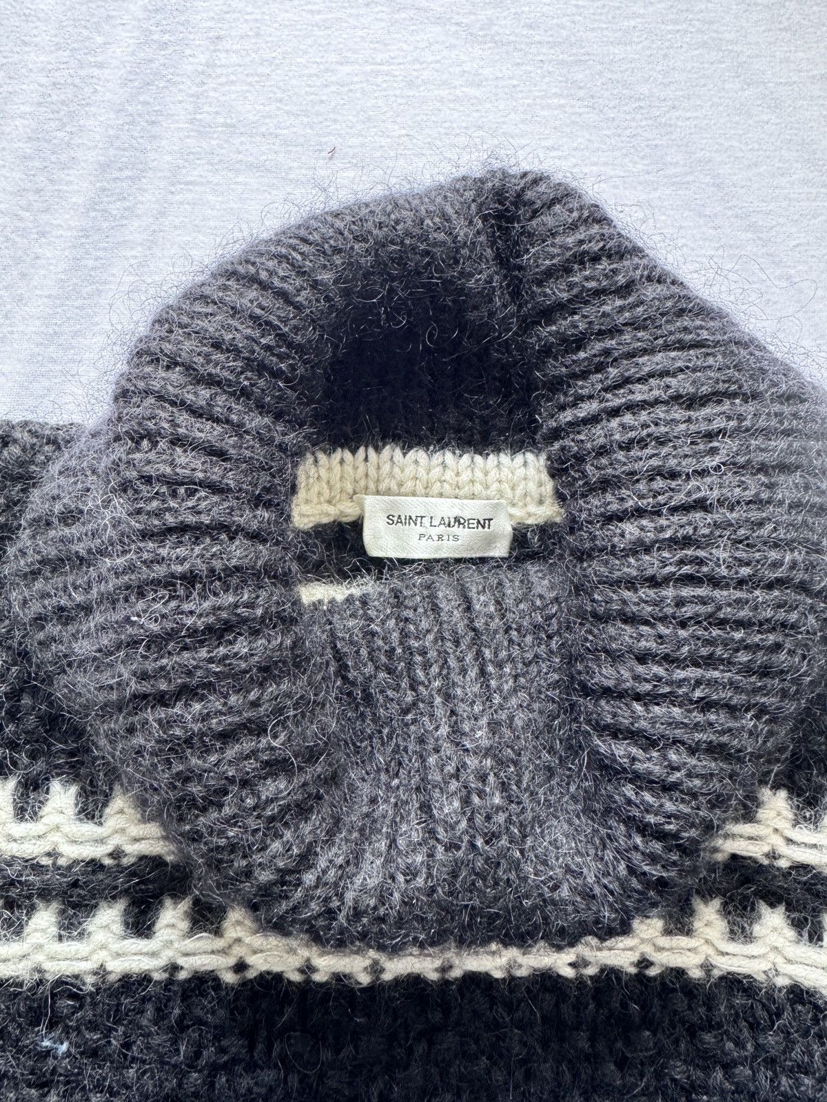 Saint Laurent Paris Saint Laurent Wool Mohair Turtleneck Sweater NWT Size XS / US 0-2 / IT 36-38 - 3 Thumbnail