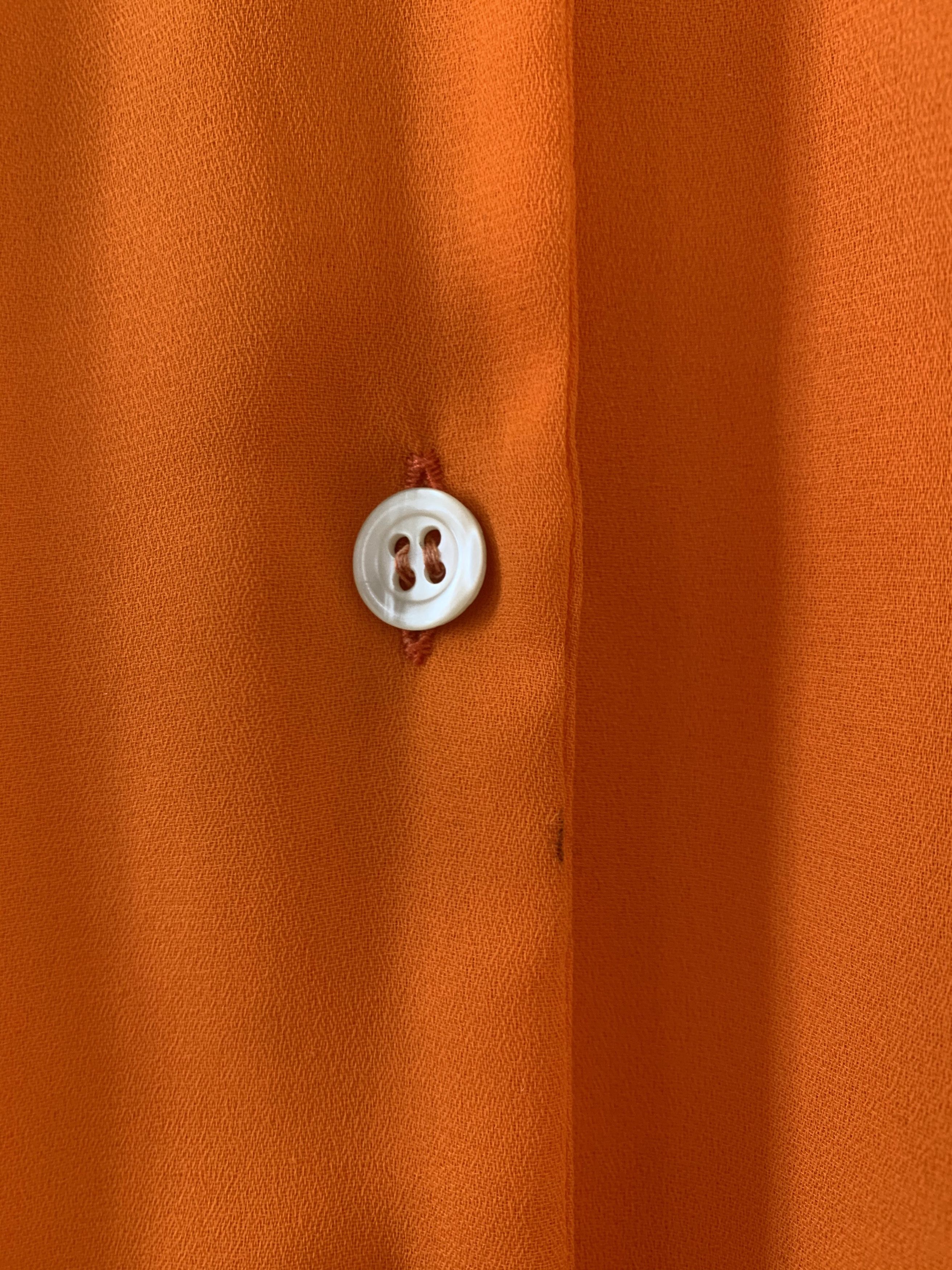 Vintage Orange Short-Sleeve Shirt Size S / US 4 / IT 40 - 8 Thumbnail