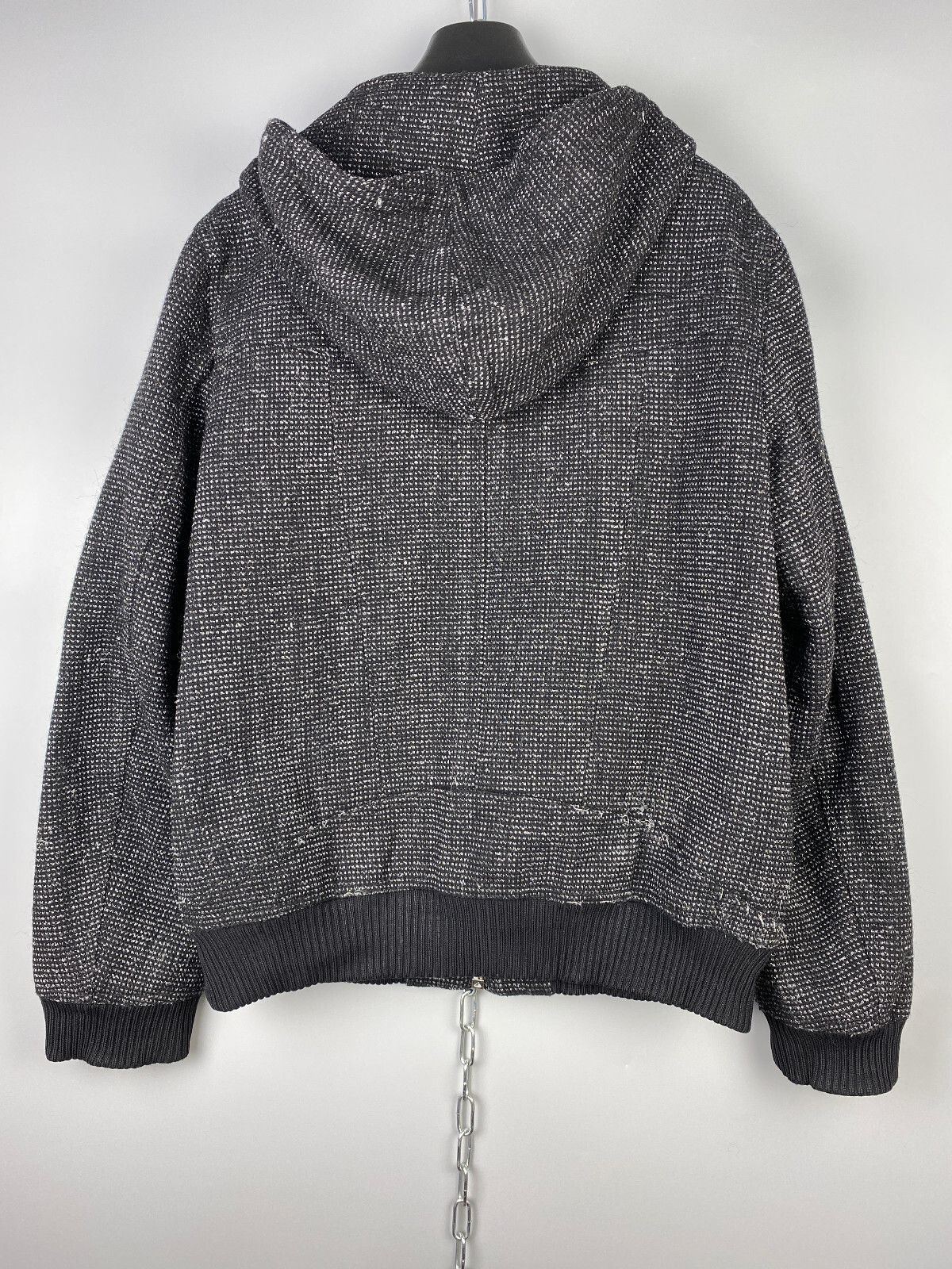 Dior Dior Kris Ban Assche 08AW Knit Hooded Bomber Jacket Size US L / EU 52-54 / 3 - 9 Thumbnail
