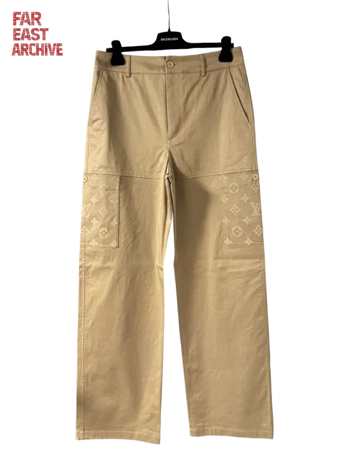 Louis Vuitton Louis Vuitton Flocked Cotton Work Pants Size US 32 / EU 48 - 1 Thumbnail