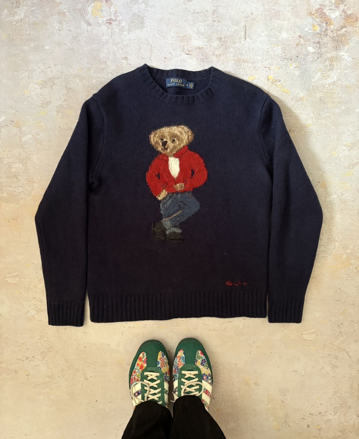 Polo Ralph Lauren Very rare iconic design Ralph Lauren Bear sweater archieve Size M / US 6-8 / IT 42-44 - 1 Thumbnail