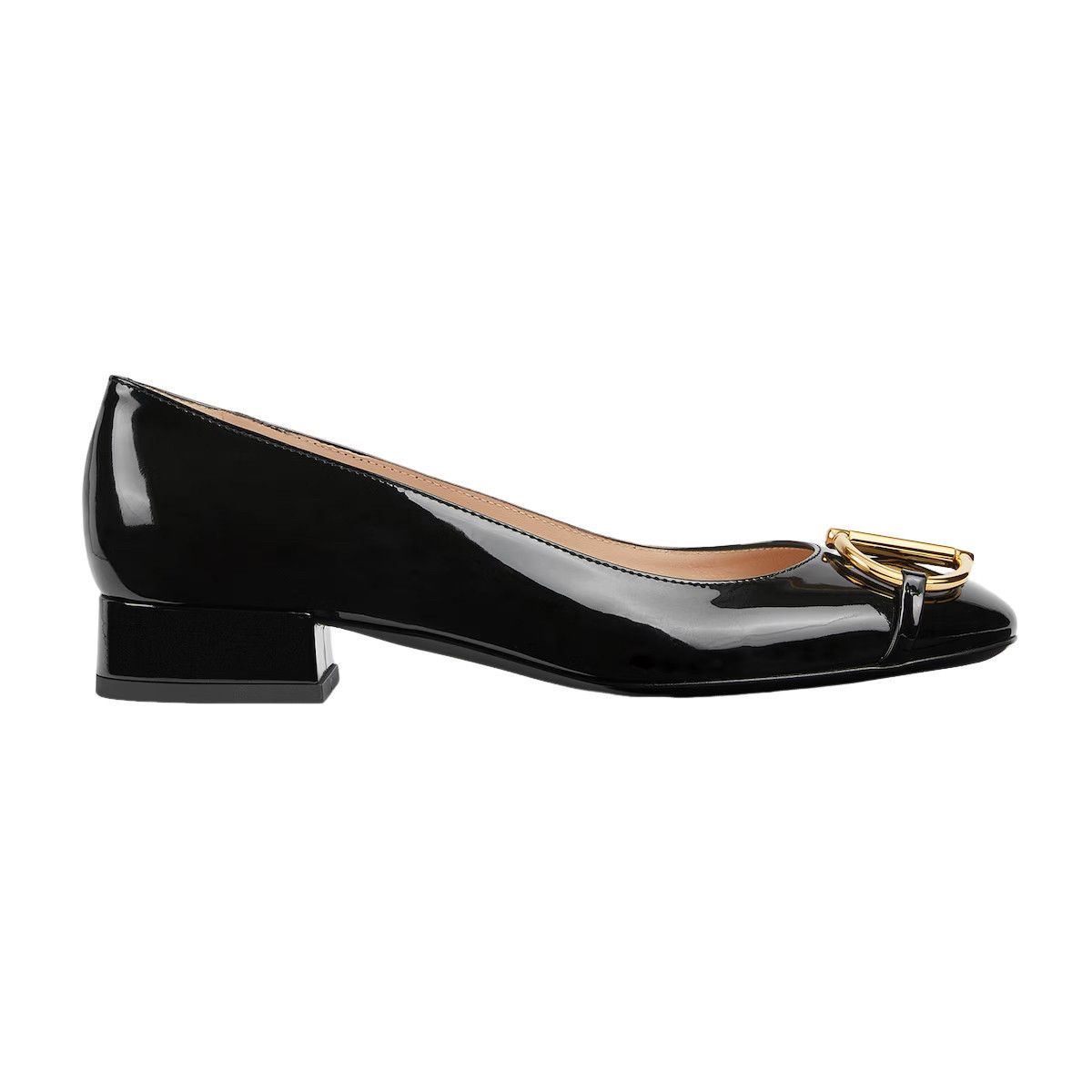 GUCCI Half Horsebit $1120 Black Leather Ballet Flats New & A