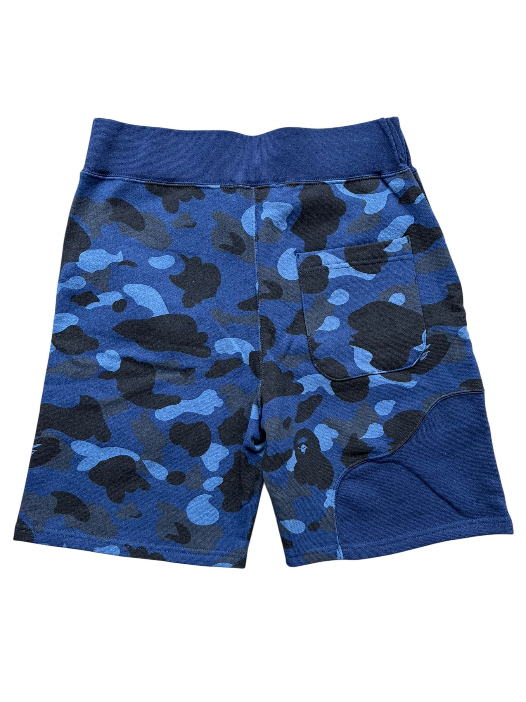 Bape Bape Blue Camo White College Logo Shorts Size US 30 / EU 46 - 2 Thumbnail