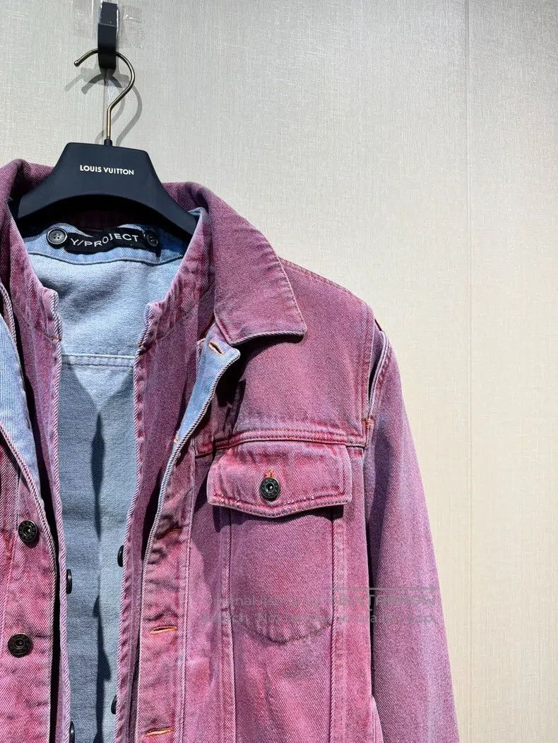 Y/Project Y/PROJECT Size S Pink Blue Washed Hollow Shoulder Sleeve De Size US S / EU 44-46 / 1 - 4 Thumbnail