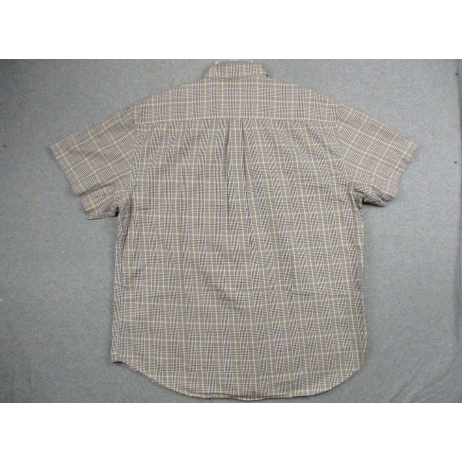 Peter Millar Peter Millar Crown Shirt XL Men's Cotton Button-Down Plaid Check Shirt Adult XL Brown Classic Short Sleeve Button-Up Size US XL / EU 56 / 4 - 6 Thumbnail