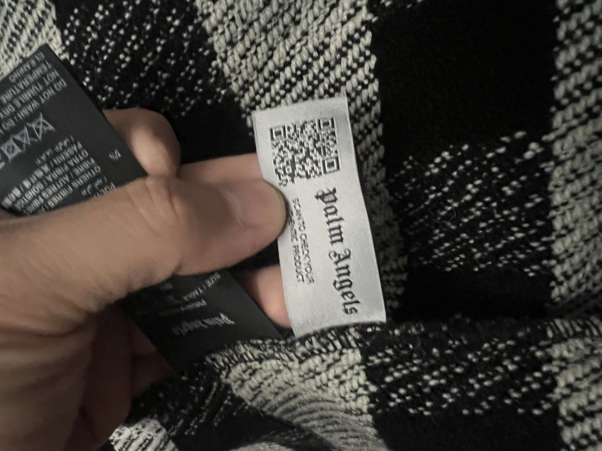 Palm Angels Palm Angels Wool Check Flannel Shirt Jacket Black Size L Size US L / EU 52-54 / 3 - 6 Thumbnail