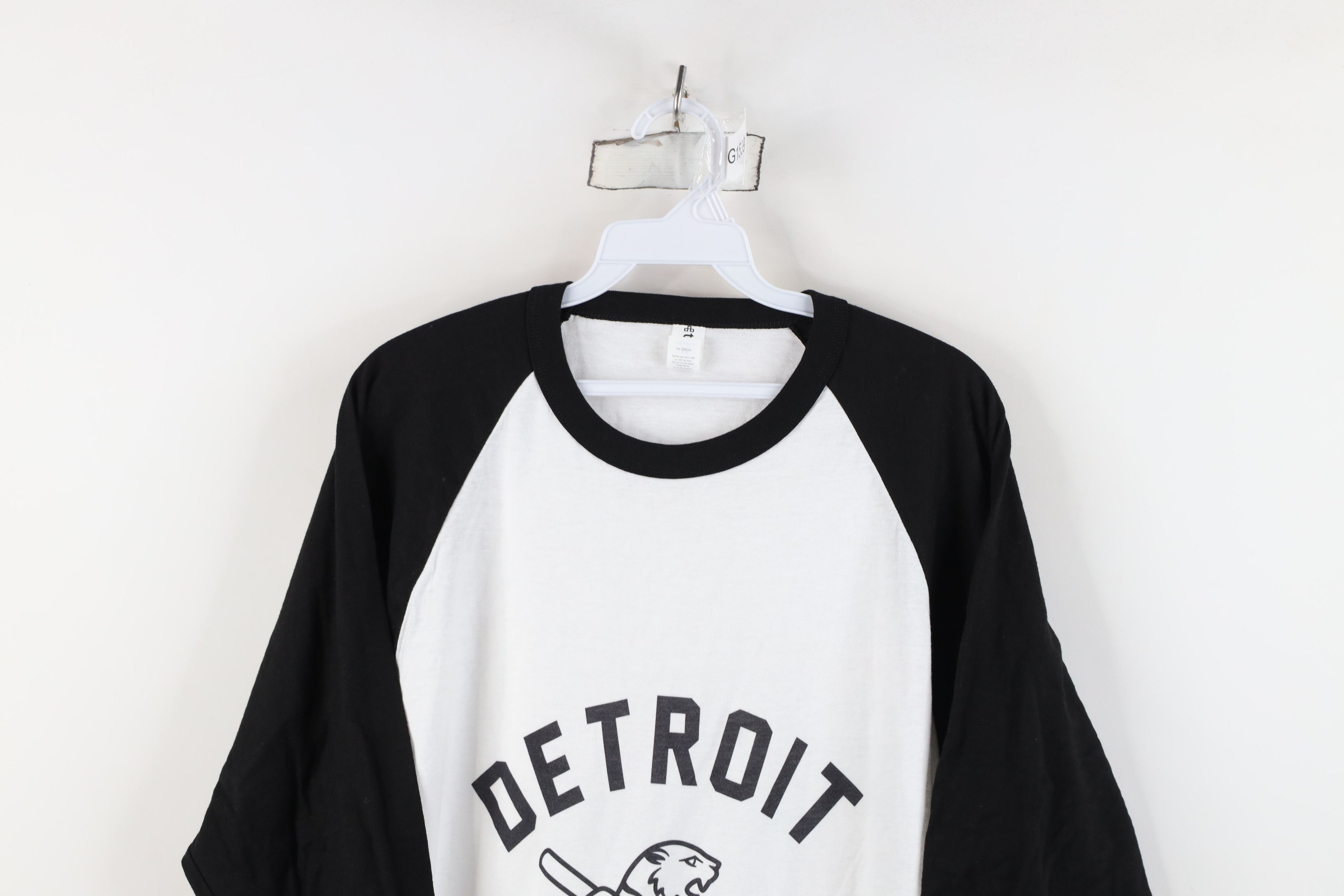 Vintage Retro Spell Tigers Baseball 3/4 Sleeve Raglan T-Shirt Size US M / EU 48-50 / 2 - 2 Thumbnail