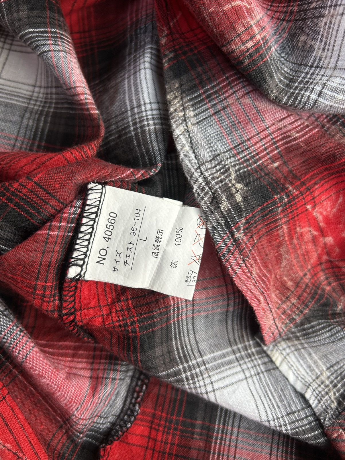 In The Attic In the Attic Changeable Design Distressed Punk Flannel Shirt Size L / US 10 / IT 46 - 9 Thumbnail