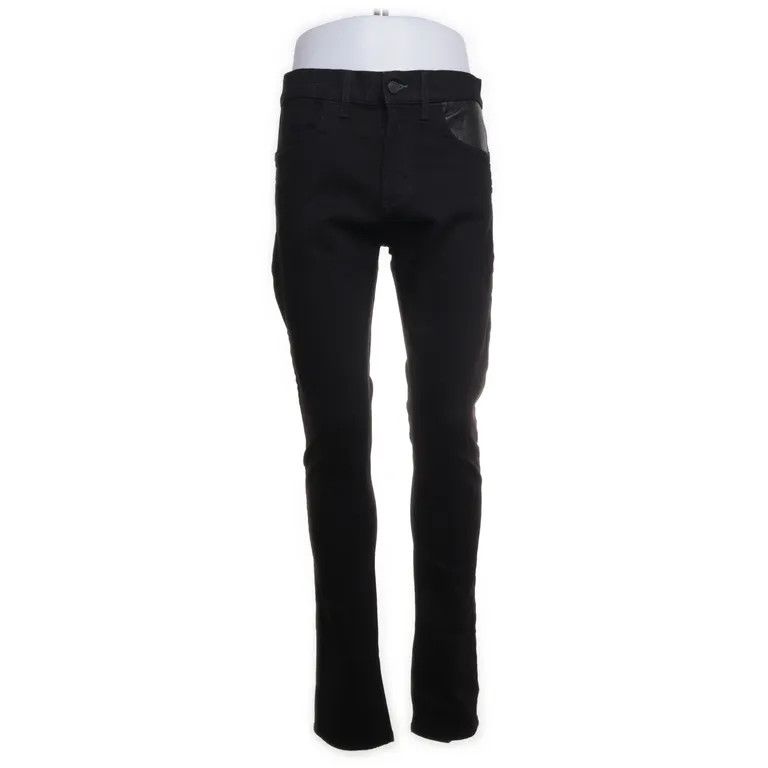 Dirk Bikkembergs Leather Pocket Pants BIKK Skinny Stacked Premium Denim goth Size US 31 - 19 Thumbnail