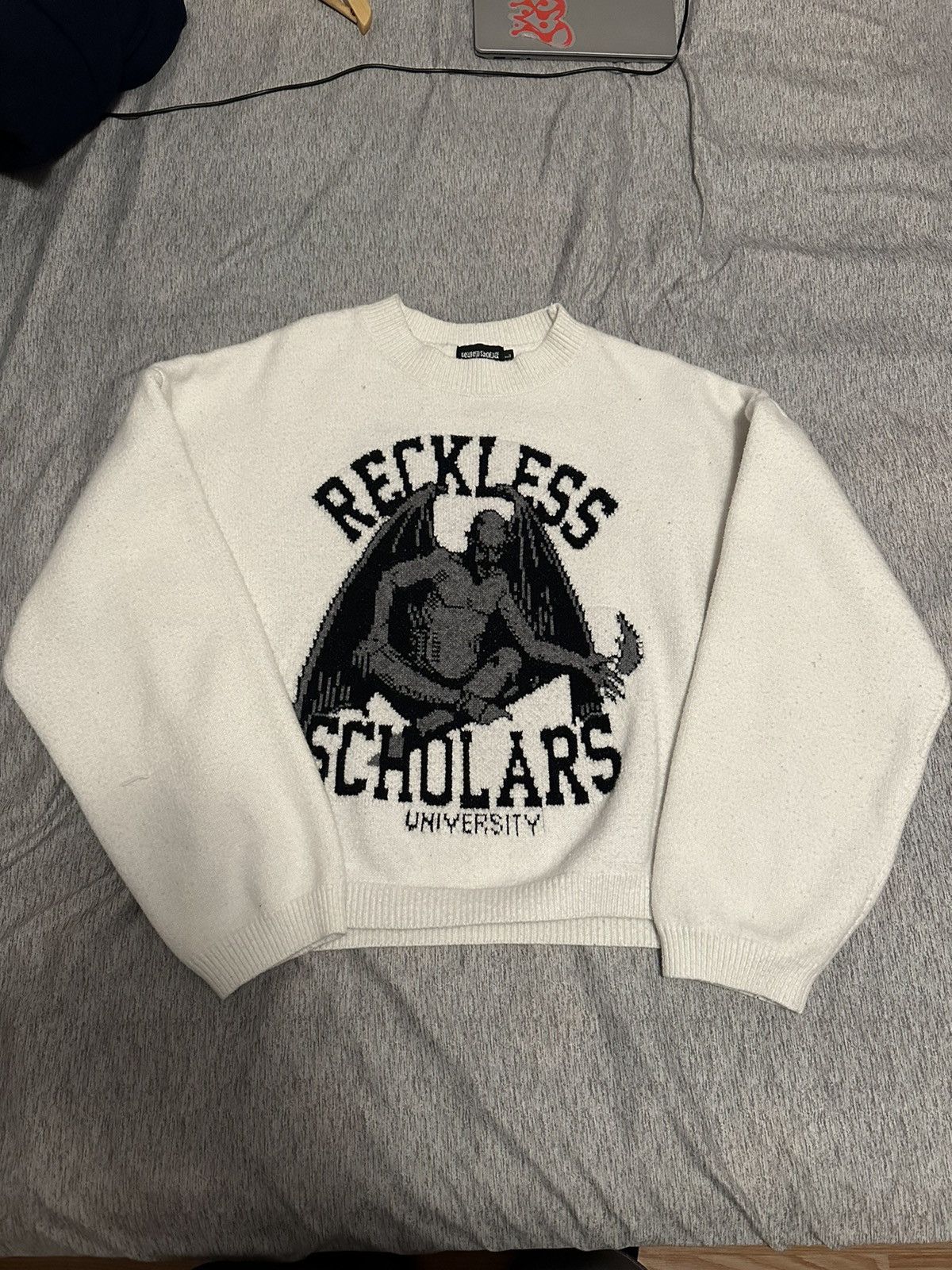 Reckless Scholars × Vintage Reckless Scholars Knit Size US M / EU 48-50 / 2 - 1 Thumbnail