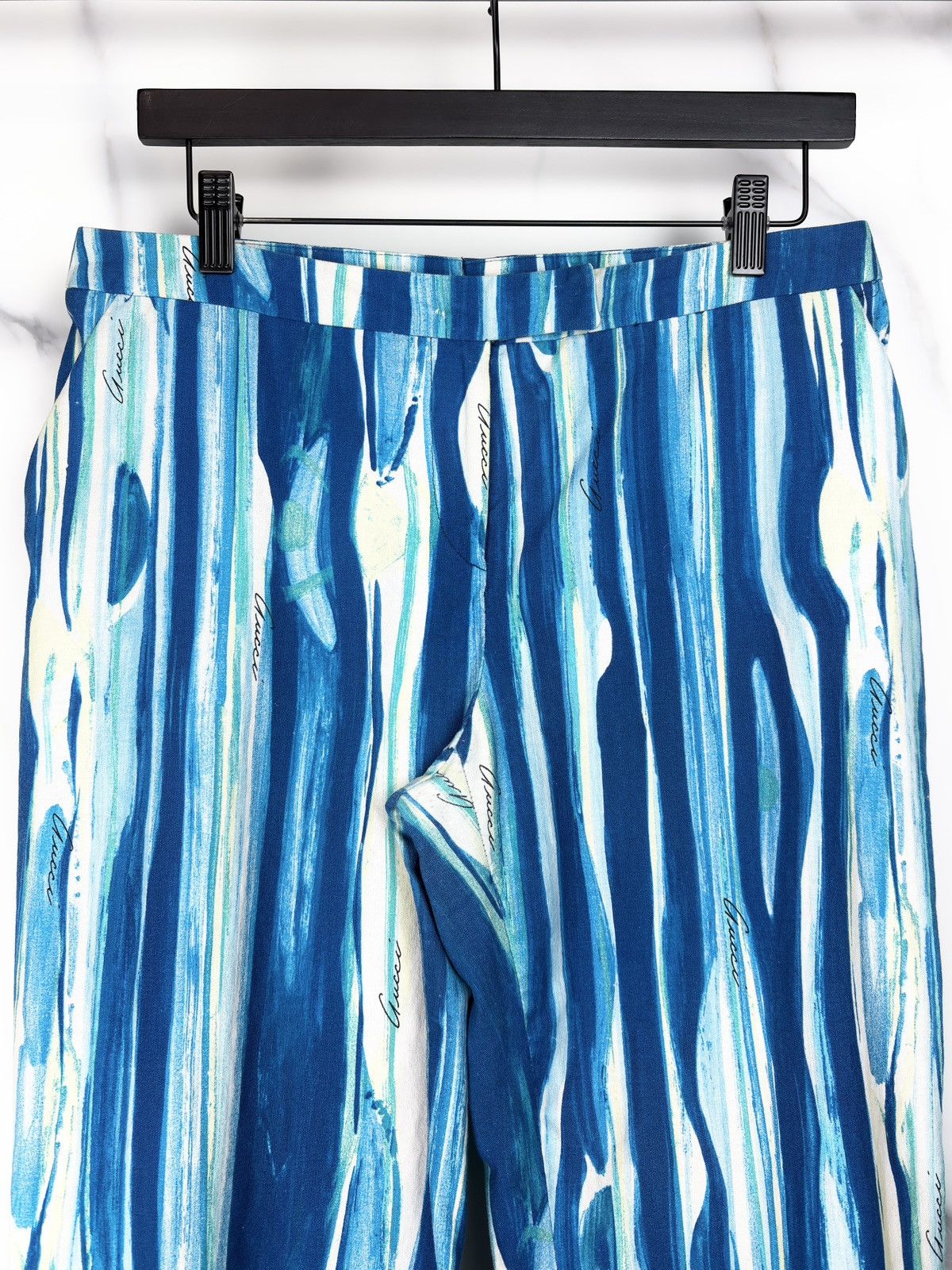 Gucci SS96 Gucci Tom Ford Runway Psychedelic Stripe Pants Trousers Size US 30 / EU 46 - 3 Thumbnail