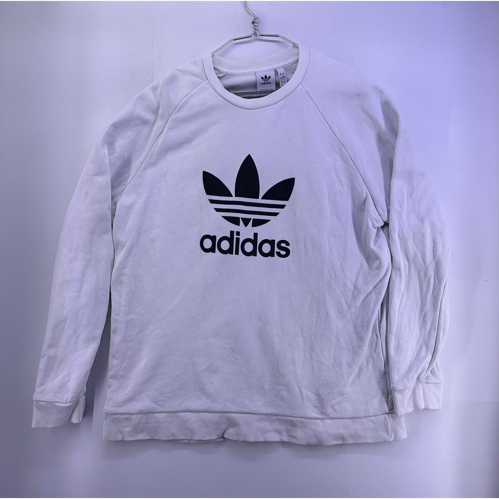 Adidas Adidas Off white Crewneck Sweater Size 2XL Size US XXL / EU 58 / 5 - 2 Thumbnail