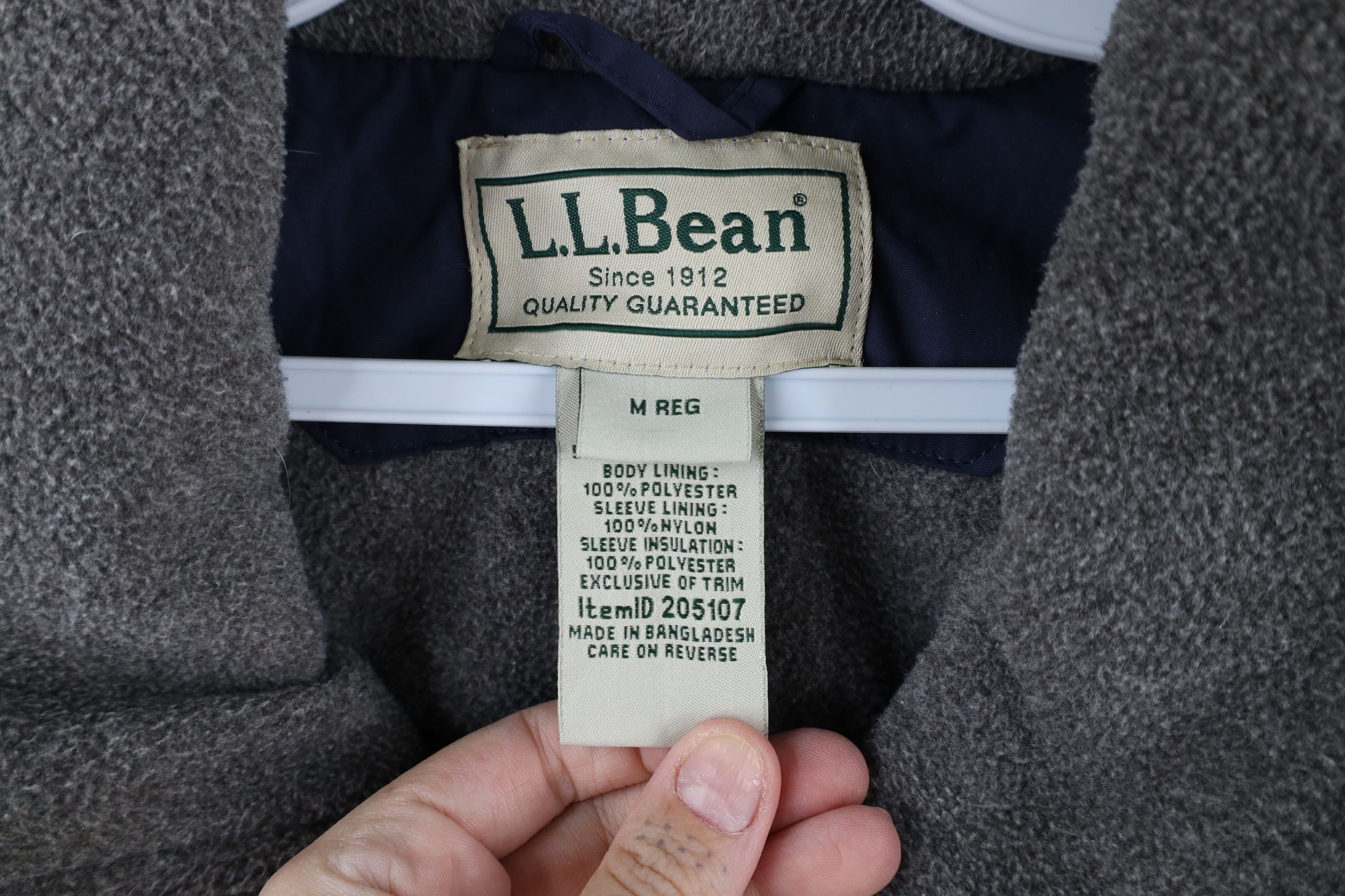 L.L. Bean × Vintage Vintage LL Bean Fleece Lined Full Zip Bomber Jacket Blue Size US M / EU 48-50 / 2 - 7 Thumbnail