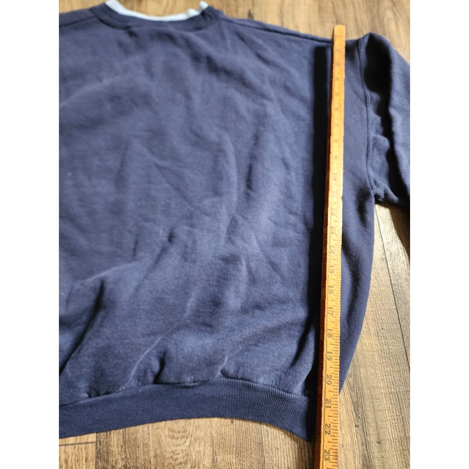 Vintage VINTAGE Morning Sun Sweatshirt Woman L Blue 90s Christmas Snow Forest Graphic Print Crew Neck Pullover Winter Size L / US 10 / IT 46 - 2 Thumbnail