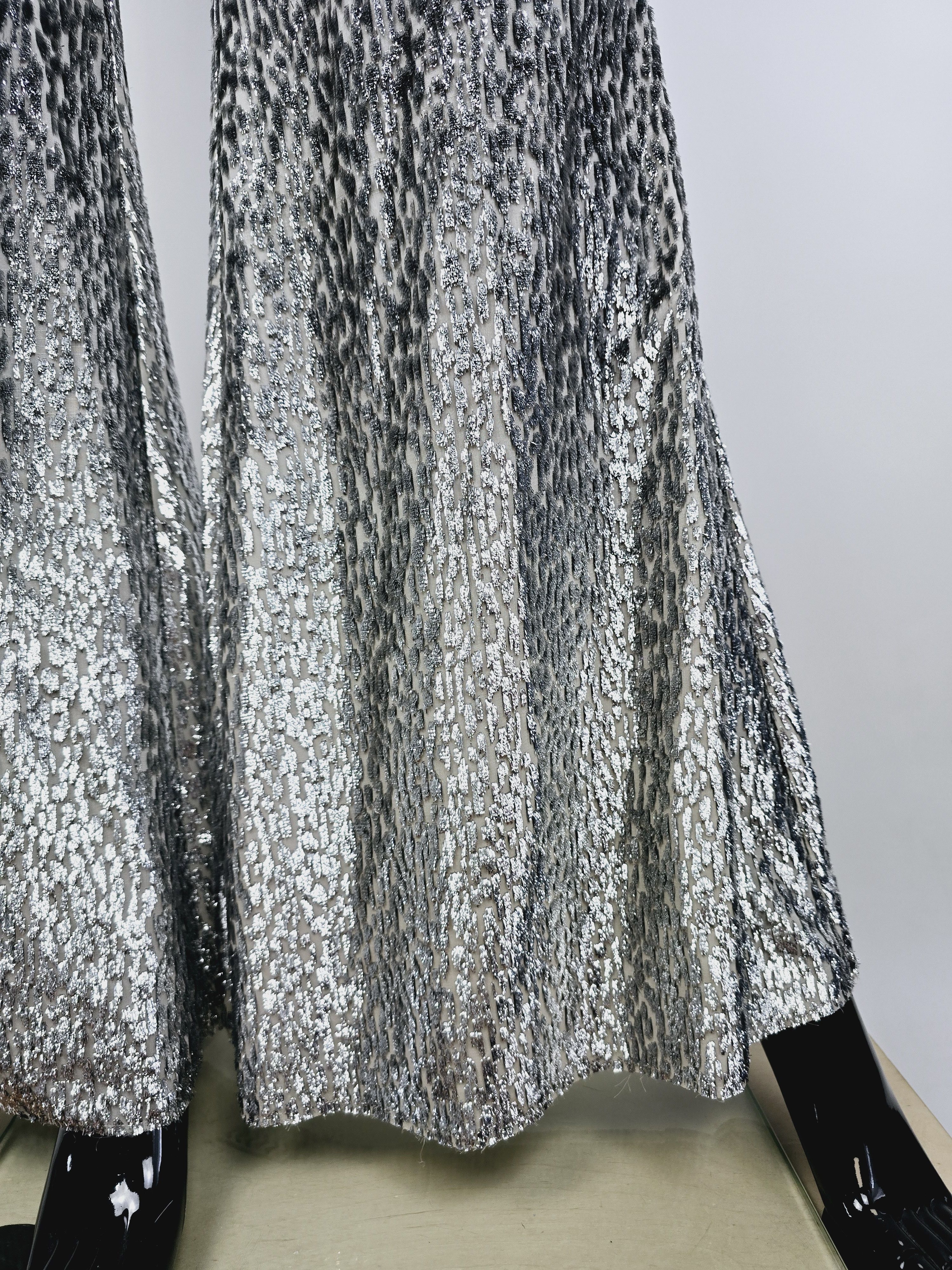 forte_forte Forte Forte "Riflessi" Metallic Wide-Leg Pants Size 26" / US 2 / IT 38 - 9 Thumbnail