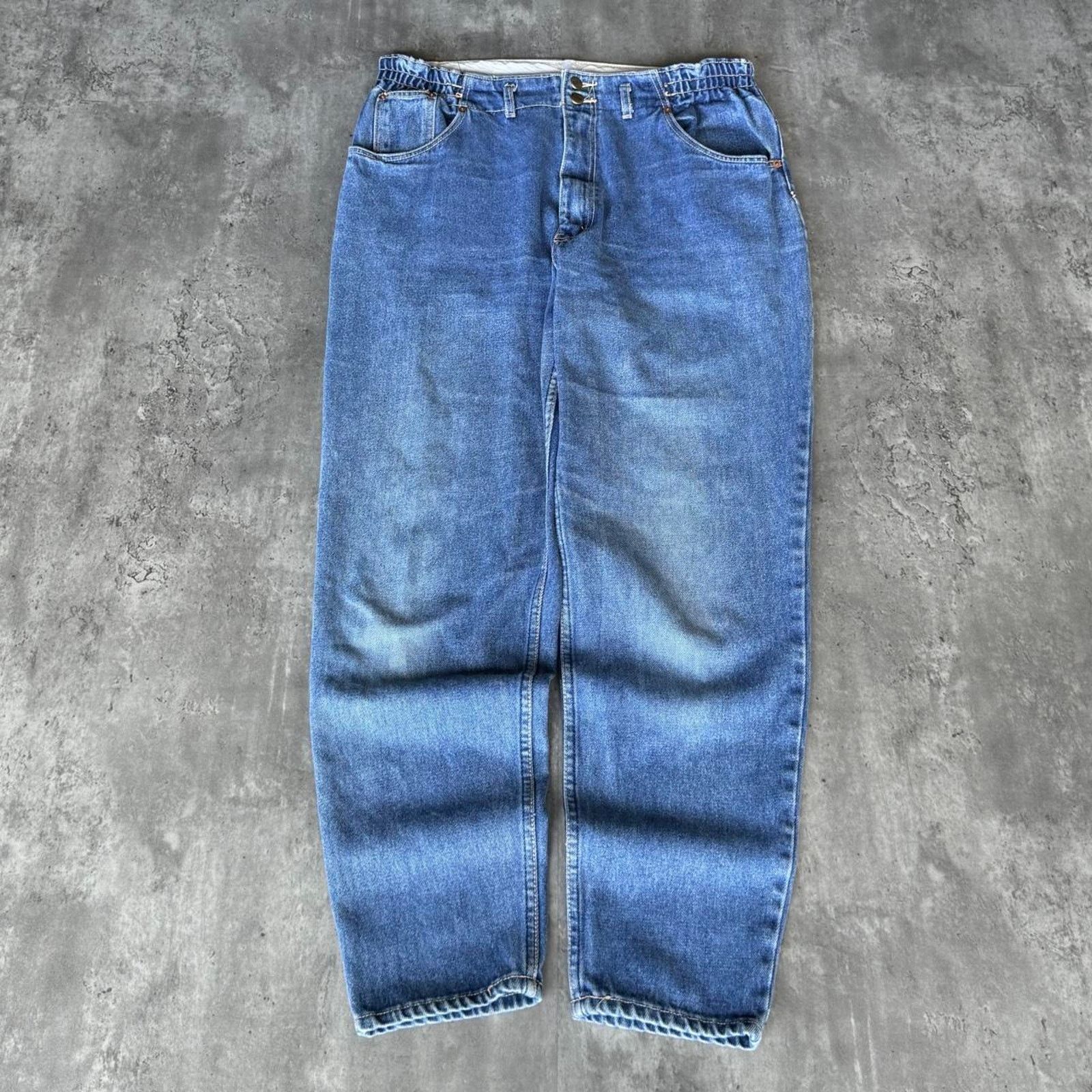Japanese Brand × Vintage Vintage Y2K Japanese Gitano Baggy Essential Denim Jeans Size 36" / US 14 / IT 50 - 2 Thumbnail