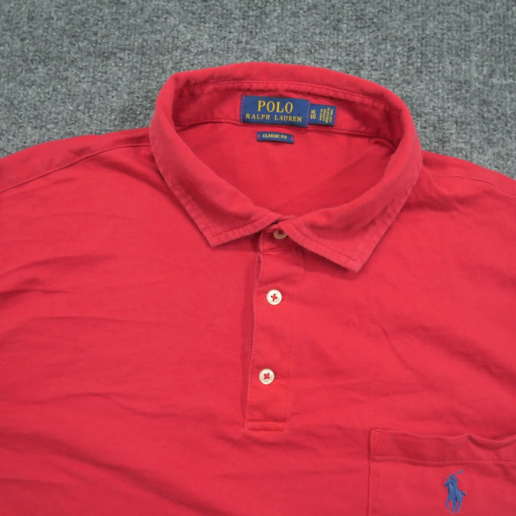 Ralph Lauren Ralph Lauren Shirt Mens XL Red Polo Chest Pocket Pony Classic Fit Size US XL / EU 56 / 4 - 4 Thumbnail