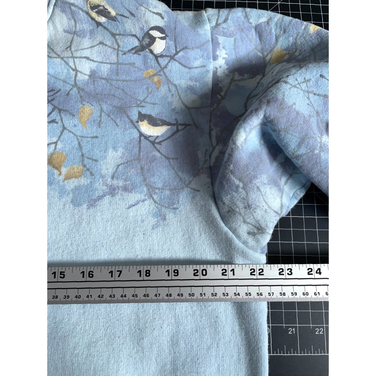 Vintage VINTAGE Artisans Sweatshirt Cardigan Women Large Blue AOP 90s Birds Nature Trees Graphic Print Free Shipping on 2nd Item Size L / US 10 / IT 46 - 5 Thumbnail