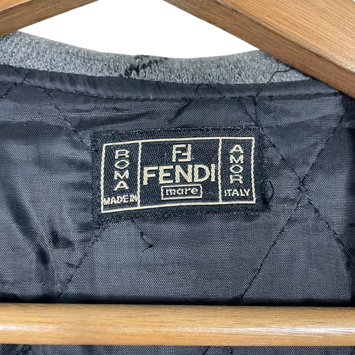 Fendi Vintage Fendi Monogram Hooded Wool Coat Size M / US 6-8 / IT 42-44 - 16 Thumbnail