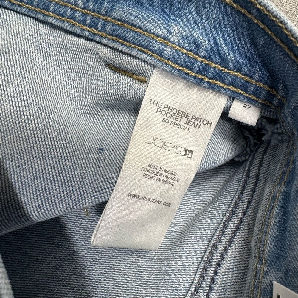Joe's NWT New $198 Joe's Pheobe Patch Pocket Barrel Leg Jeans In Size 27" / US 4 / IT 40 - 7 Thumbnail