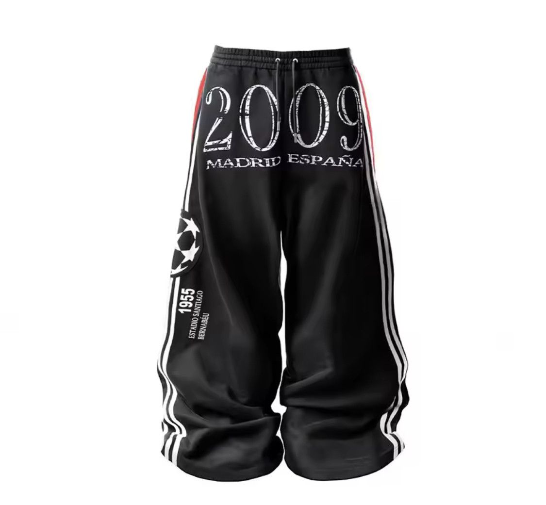 Other American street retro stripes letter hip-hop sweatpants Size US 35 - 1 Thumbnail