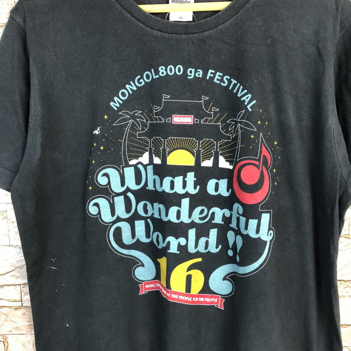 Japanese Brand × Vintage Okinawa Black Short T-Shirt #A391 Size US L / EU 52-54 / 3 - 5 Thumbnail