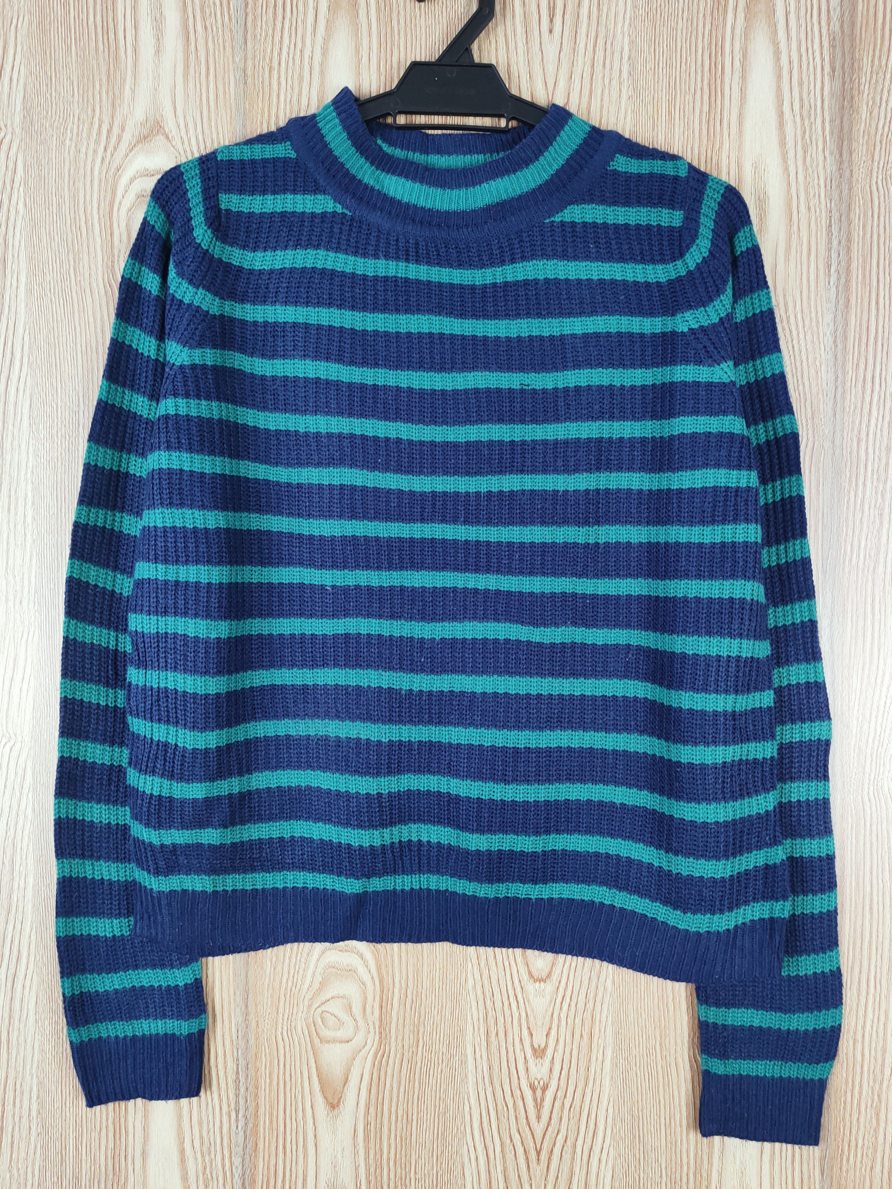 GU GU japan Stripe Knitwear Sweatshirts like kurt cobain #W310 Size US M / EU 48-50 / 2 - 1 Thumbnail