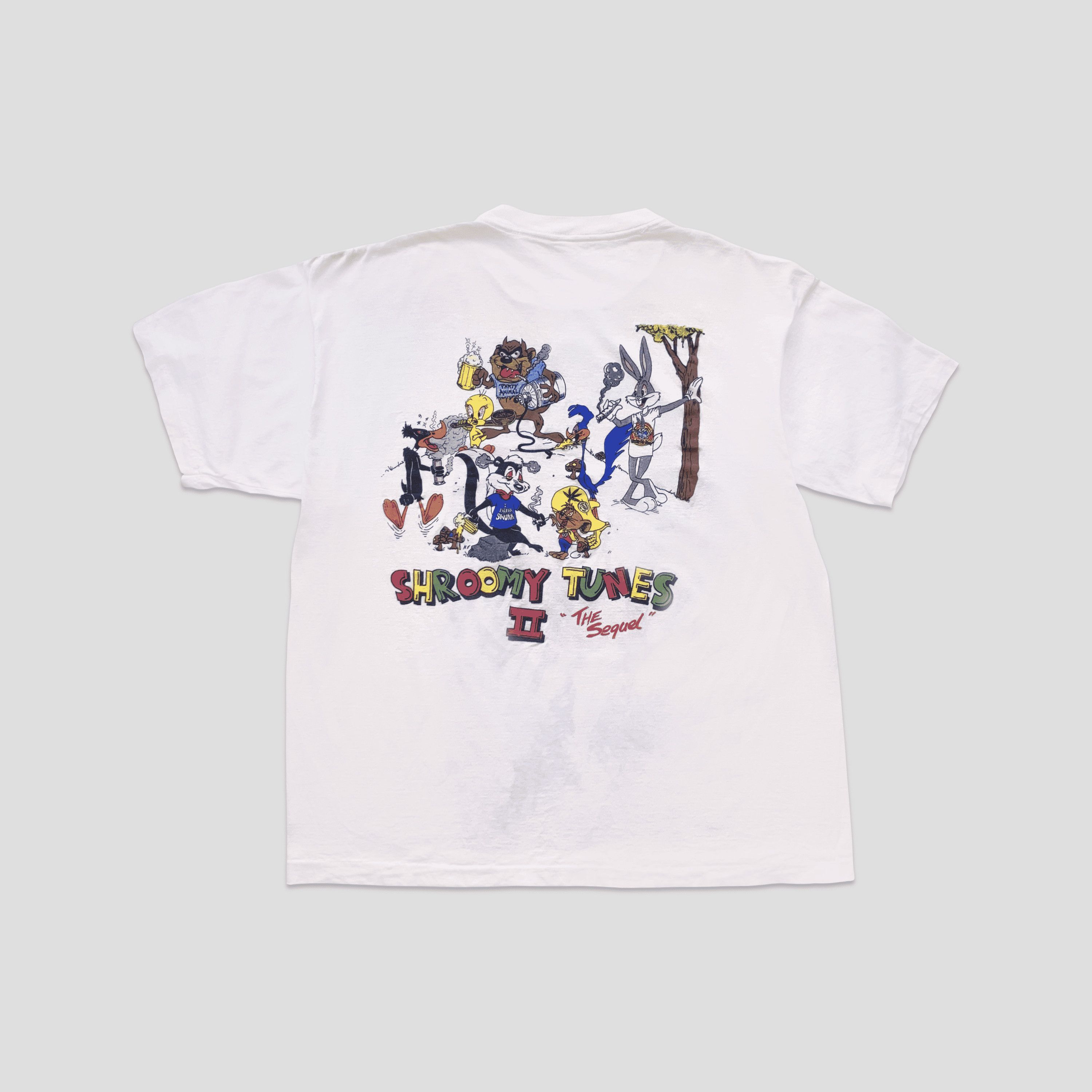 Other Vintage 1990s Shroomy Tunes II Taz Parody T-Shirt Size US XL / EU 56 / 4 - 4 Thumbnail