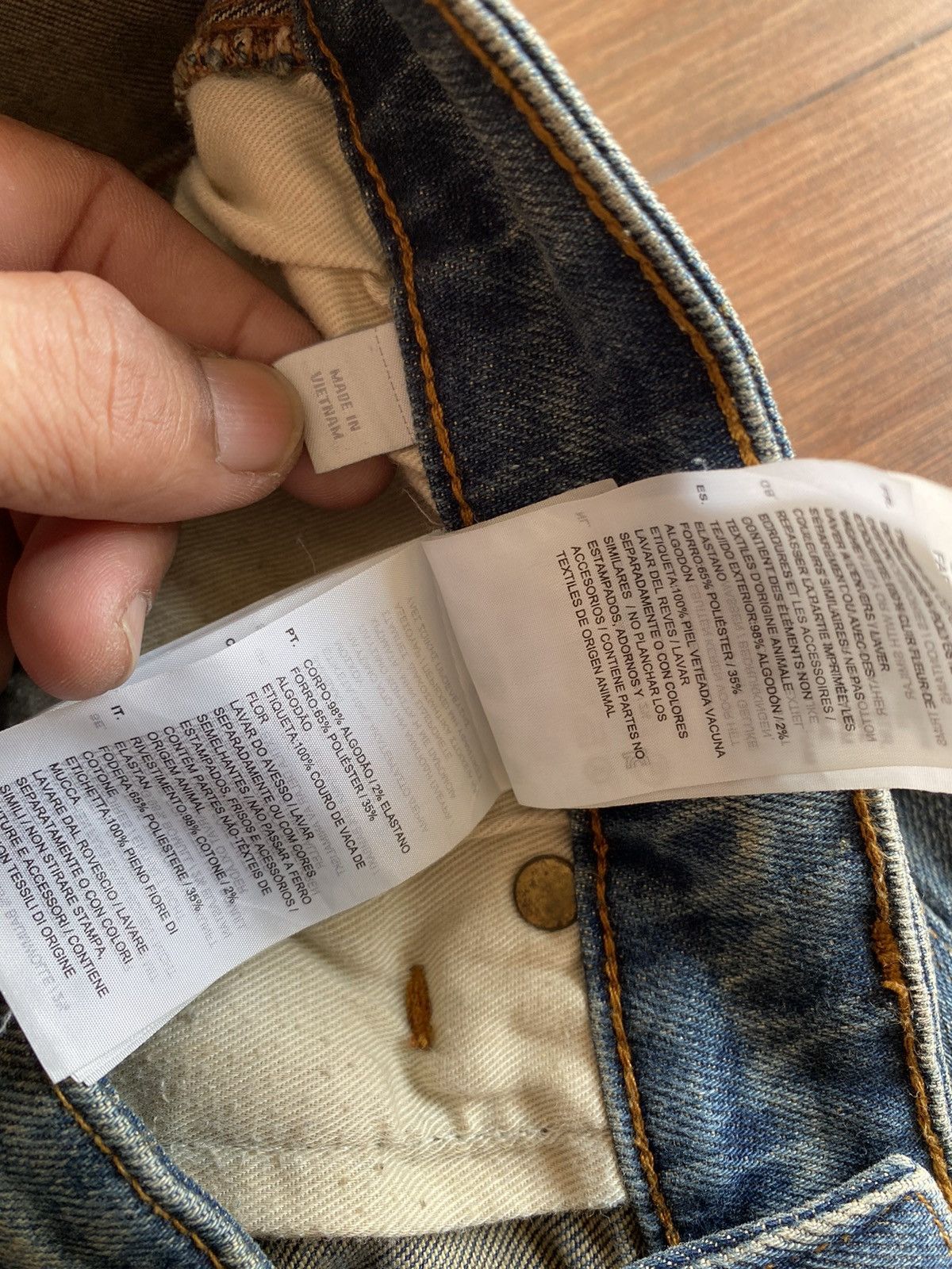 Issey Miyake Vintage issey miyake G Star Original Raw Bikers Denim pants Size US 36 / EU 52 - 10 Thumbnail