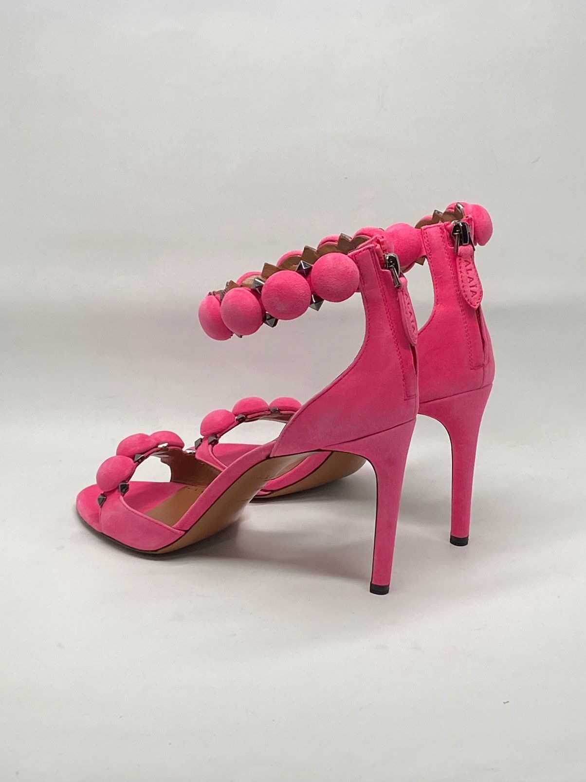 Alaia Alaia Bombe 90 Studded Suede Leather Sandals size 38.5 Size US 8.5 / IT 38.5 - 13 Thumbnail