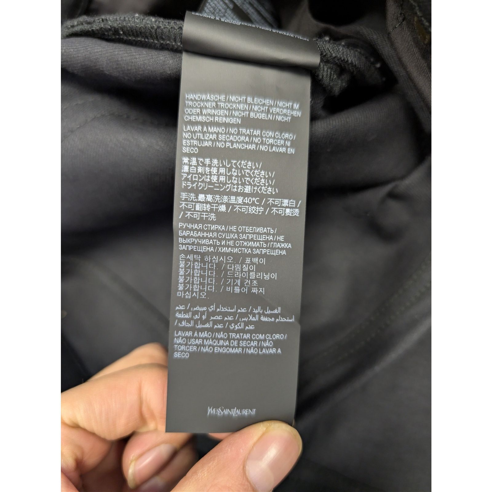 Saint Laurent Paris o1rshd1 Q:2 / Slim Fit Jean Denim in Black Size US 36 / EU 52 - 19 Thumbnail