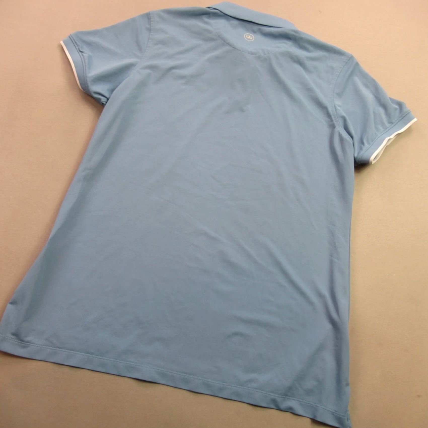 Peter Millar Peter Millar Shirt Womens Large Blue Short Sleeve Pullover Lightweight Polo Size L / US 10 / IT 46 - 6 Thumbnail