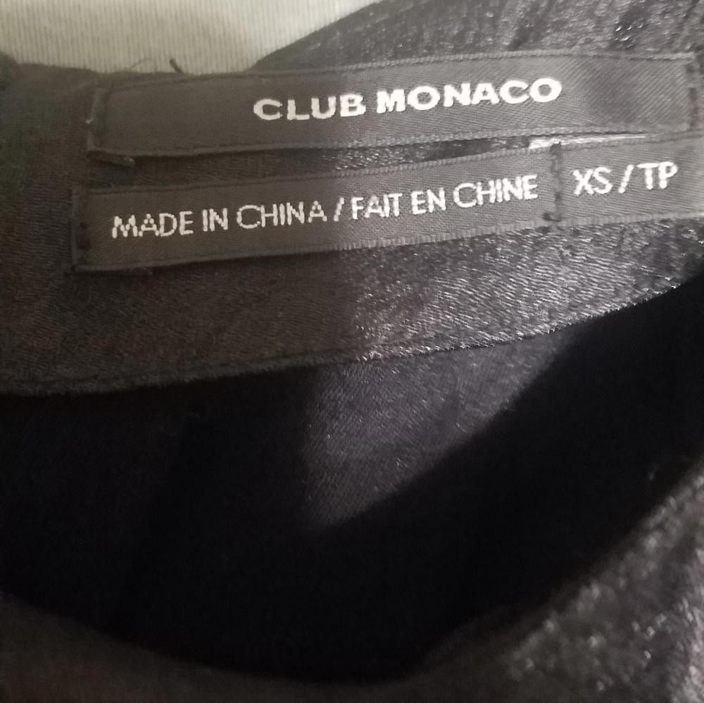 Club Monaco Club Monaco Elegant Black Women's Top XS Size XS / US 0-2 / IT 36-38 - 3 Thumbnail
