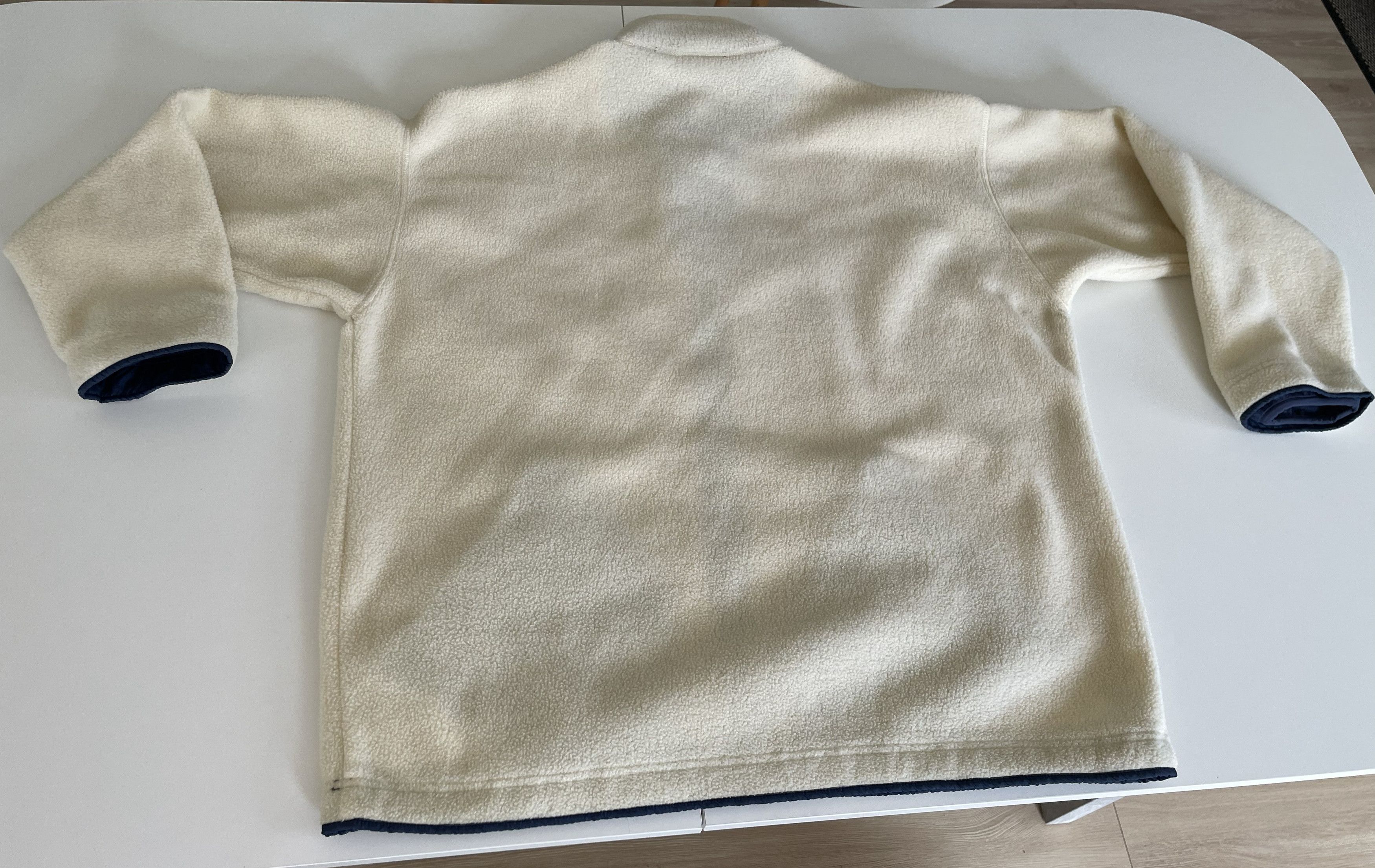 Patagonia 1995 Patagonia Synchilla Full-Zip Fleece - Cream/Navy - L Size US L / EU 52-54 / 3 - 17 Thumbnail