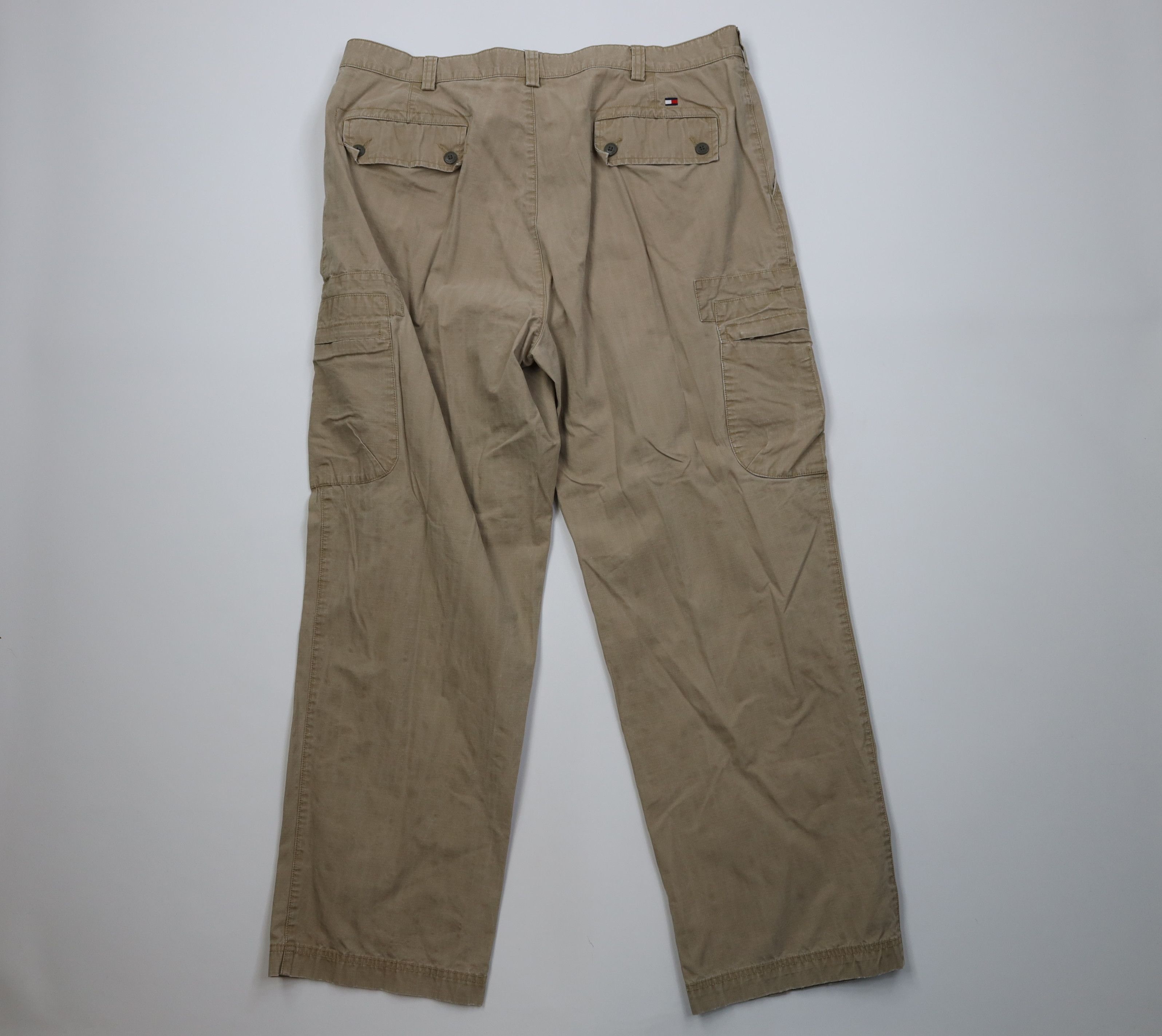 Tommy Hilfiger Vintage Y2K 2003 Tommy Hilfiger Ripstop Wide Leg Cargo Pants Size US 38 / EU 54 - 9 Thumbnail