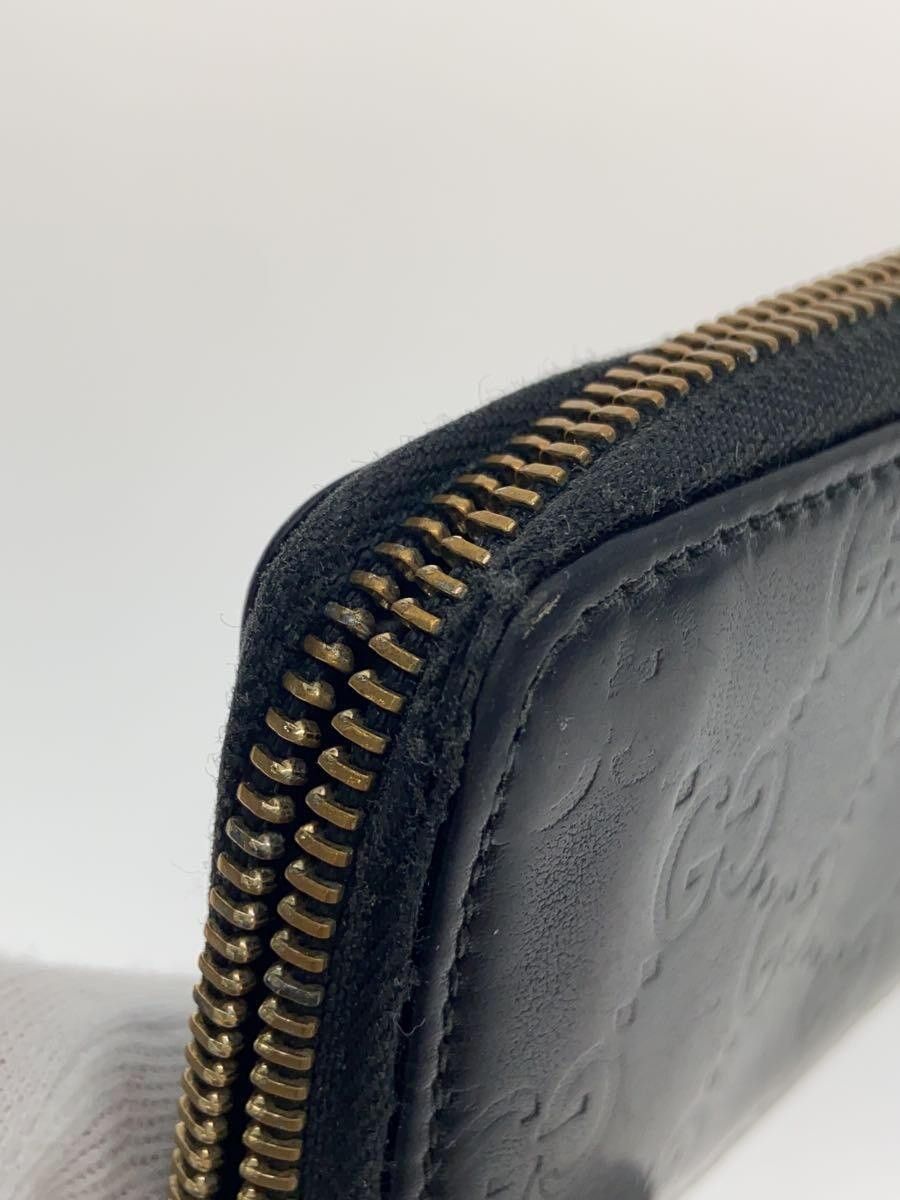Gucci Gucci Guccissima Leather Monogram Coin Case Black Size ONE SIZE - 6 Thumbnail