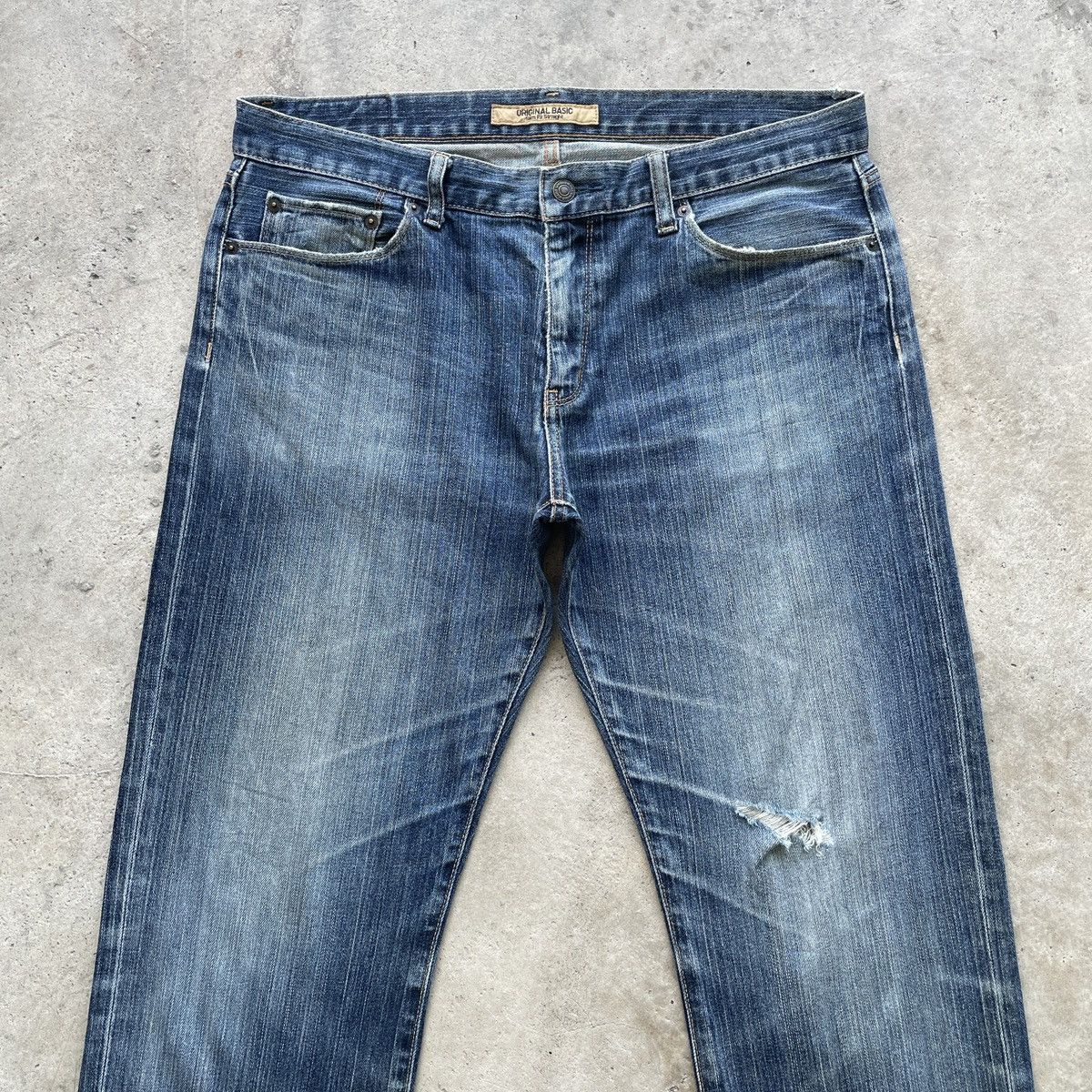 Japanese Brand Vintage Japanese Faded Jeans Denim Pants Distressed W36 Size US 36 / EU 52 - 3 Thumbnail