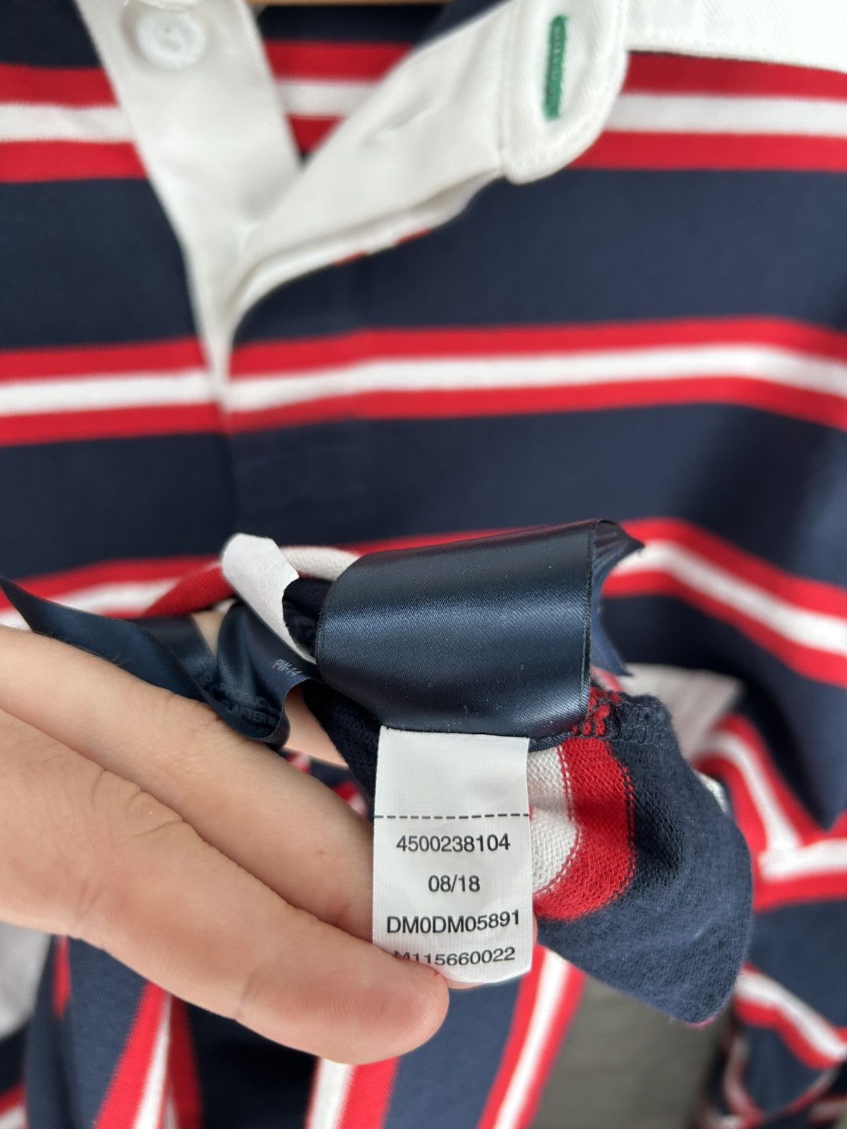 Tommy Hilfiger Tommy Jeans Crest Striped Rugby Top Size US M / EU 48-50 / 2 - 12 Thumbnail
