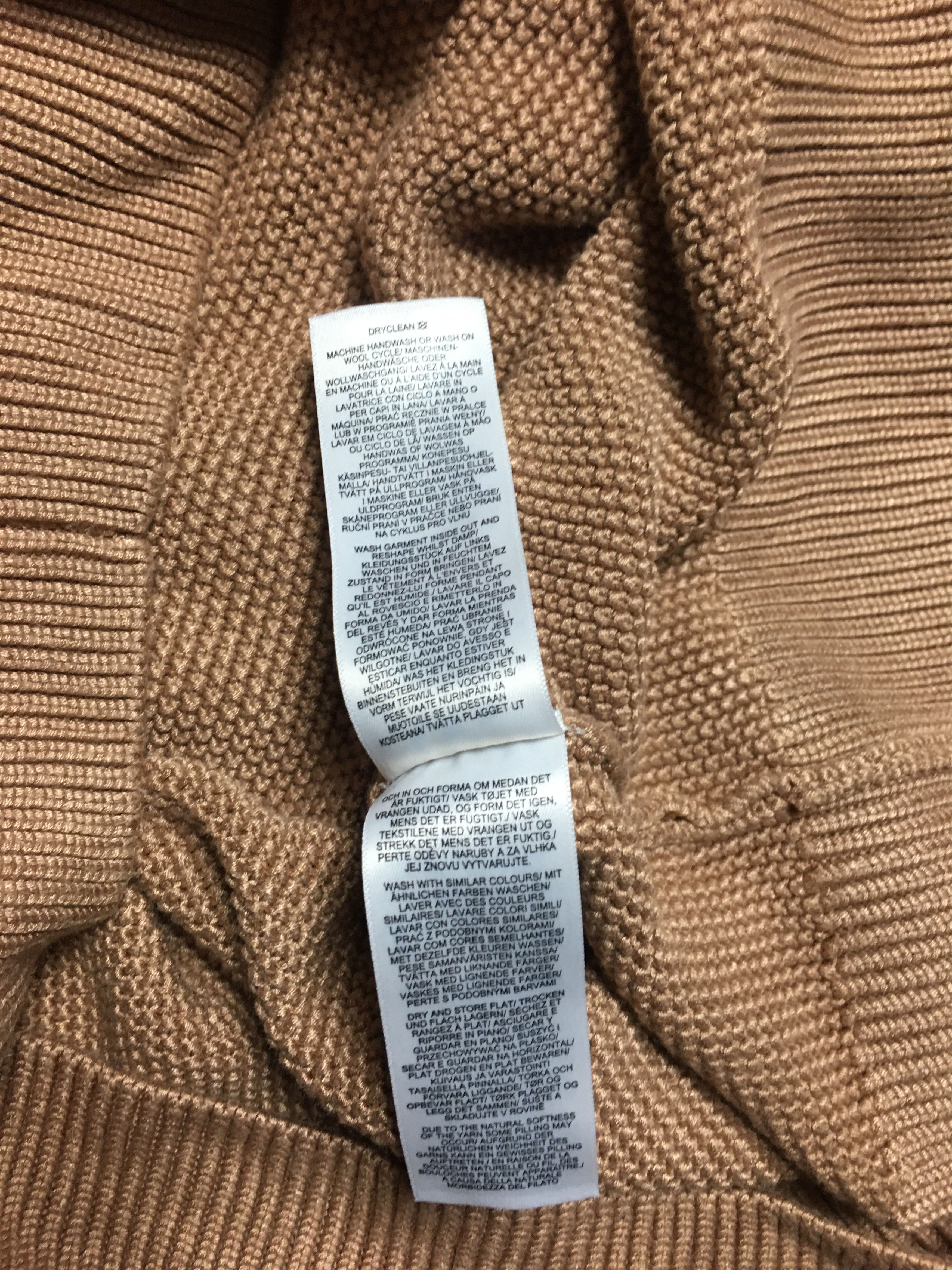 Cooper Holland Cooper Daisy Roll Neck Knit Camel Sweater Size S / US 4 / IT 40 - 13 Thumbnail