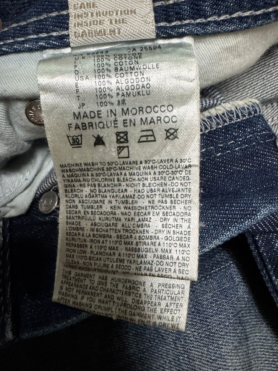 Diesel VINTAGE 00s DIESEL LARKEE-ZIP RUSTY MUD-PUNK DISTRESSING Size US 32 / EU 48 - 19 Thumbnail