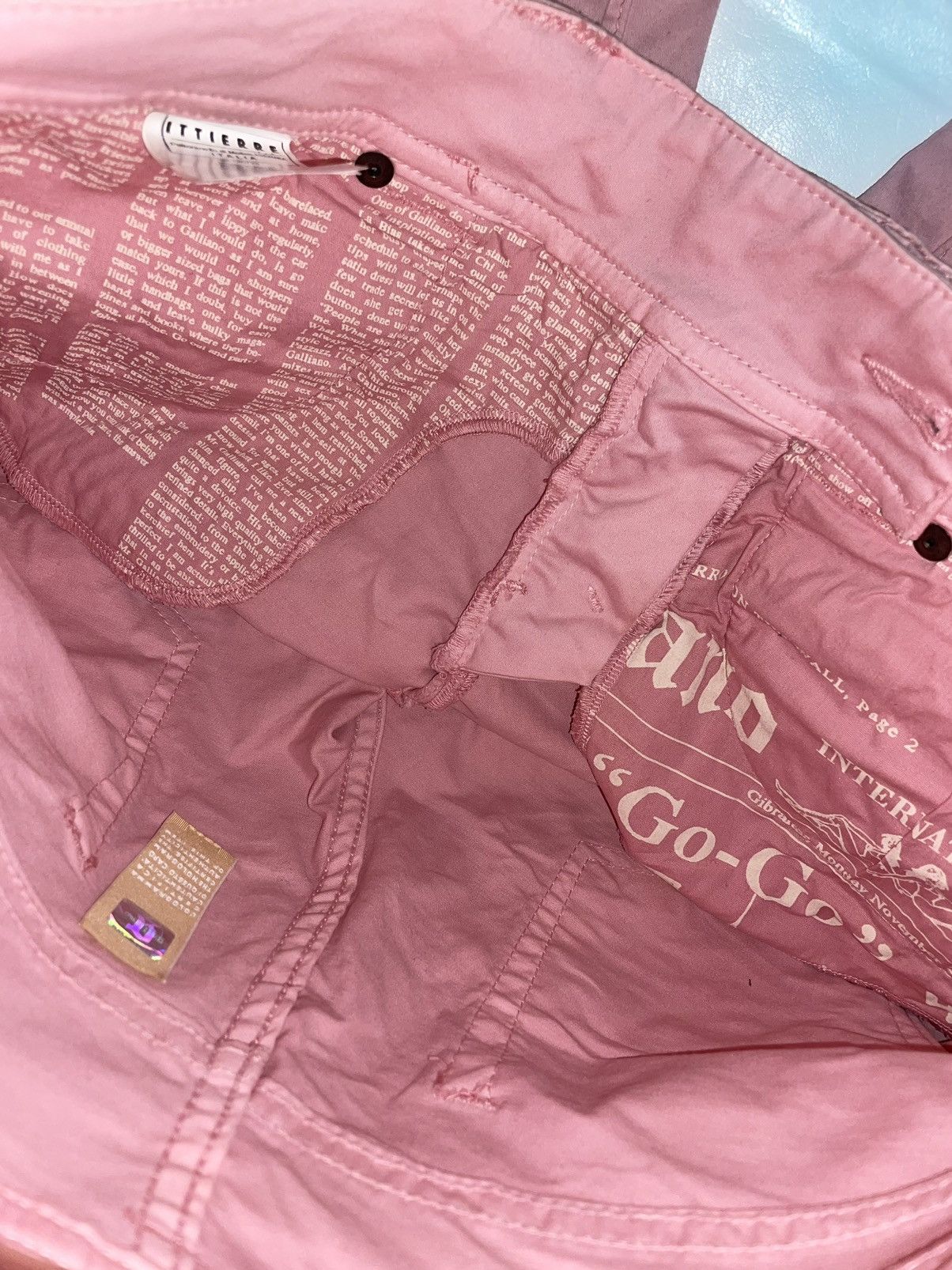 Japanese Brand × John Galliano John Galliano avantgarde pink jeans Size 27" / US 4 / IT 40 - 11 Thumbnail