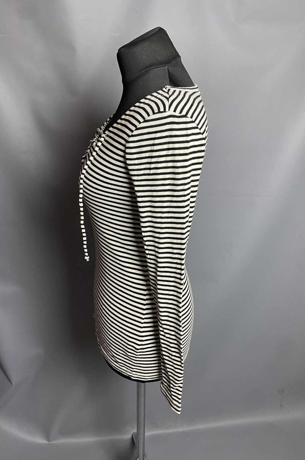 Denim & Supply Ralph Lauren Ralph Lauren Denim & Supply Stripe Lace Up Top S Long Sleeve Size S / US 4 / IT 40 - 2 Thumbnail