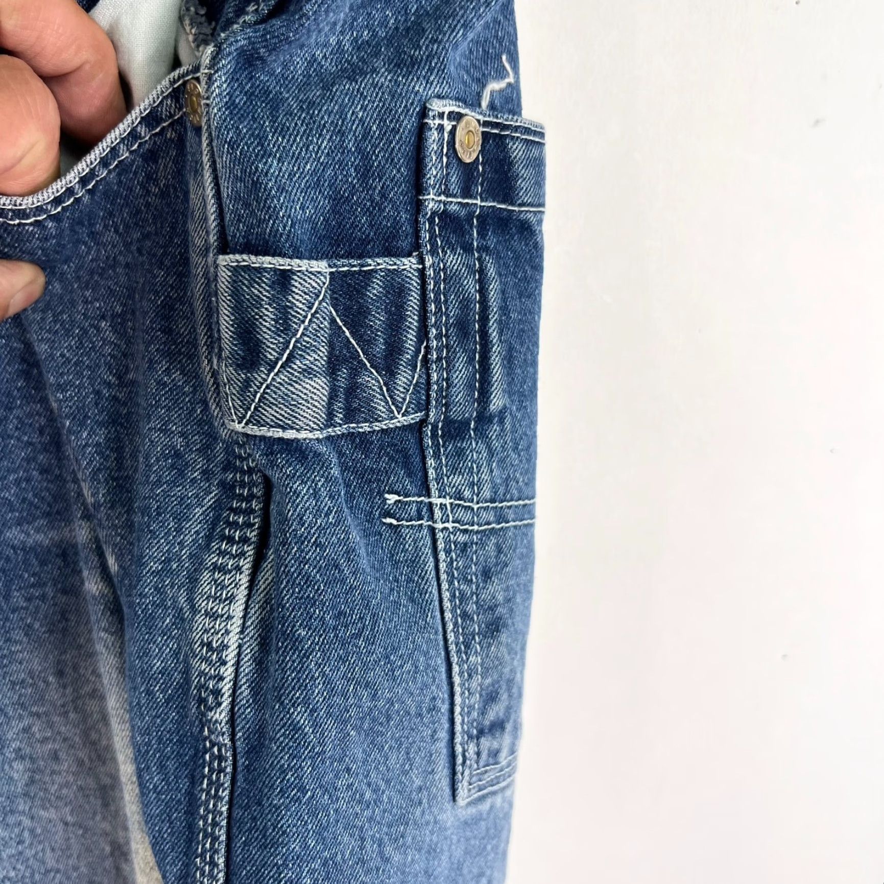 Vintage Evolution Denim Cargo Shorts Mens Size 40 Blue Regular 15in Inseam Cargo Pocket 90s Mens Size US 40 / EU 56 - 4 Thumbnail
