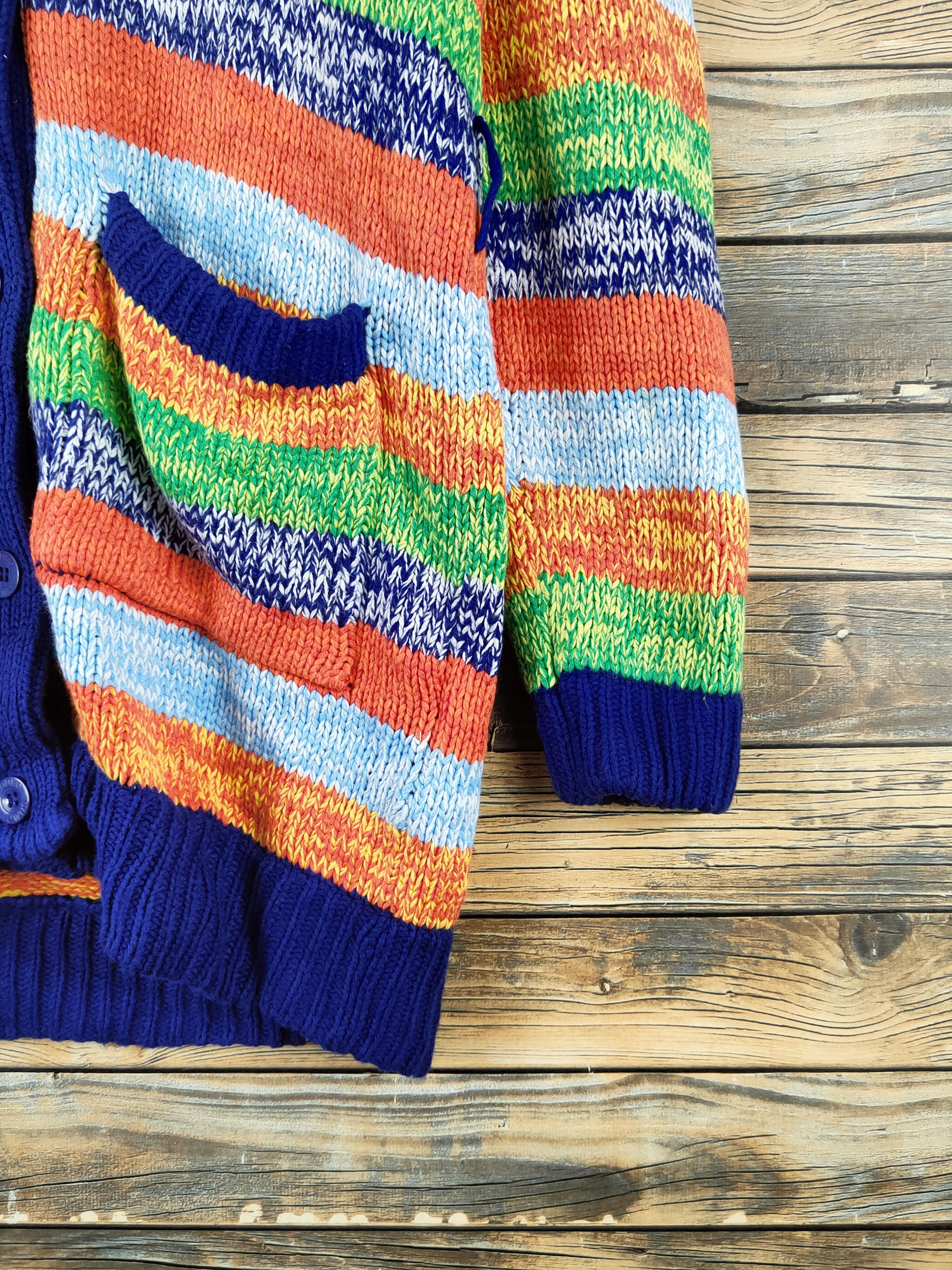 Japanese Brand DL Rodeo Crowns Mix Color Knitwear Cardigan# 46-143 Size US S / EU 44-46 / 1 - 6 Thumbnail