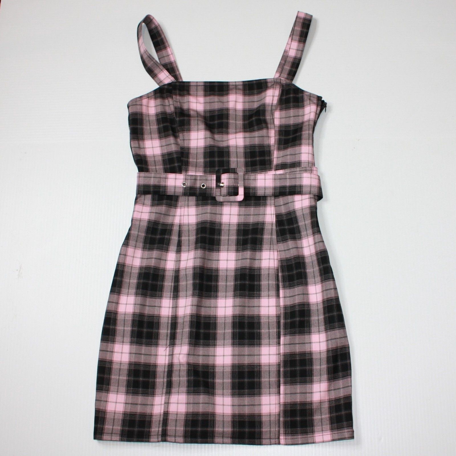 pink plaid dress h&m H&M Womens Pink Plaid dress in size 2